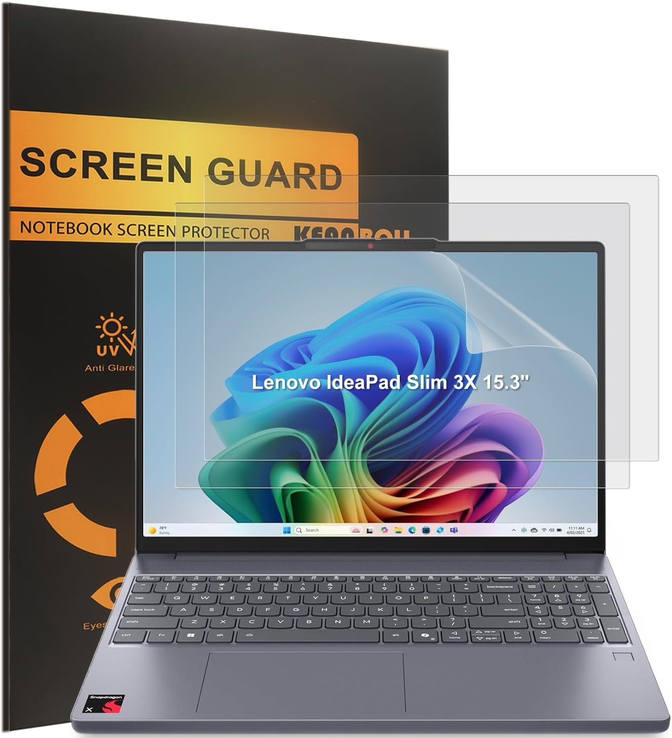 3-Pack Anti Glare (Matte) Screen Protector for Lenovo IdeaPad Slim 3X Laptop