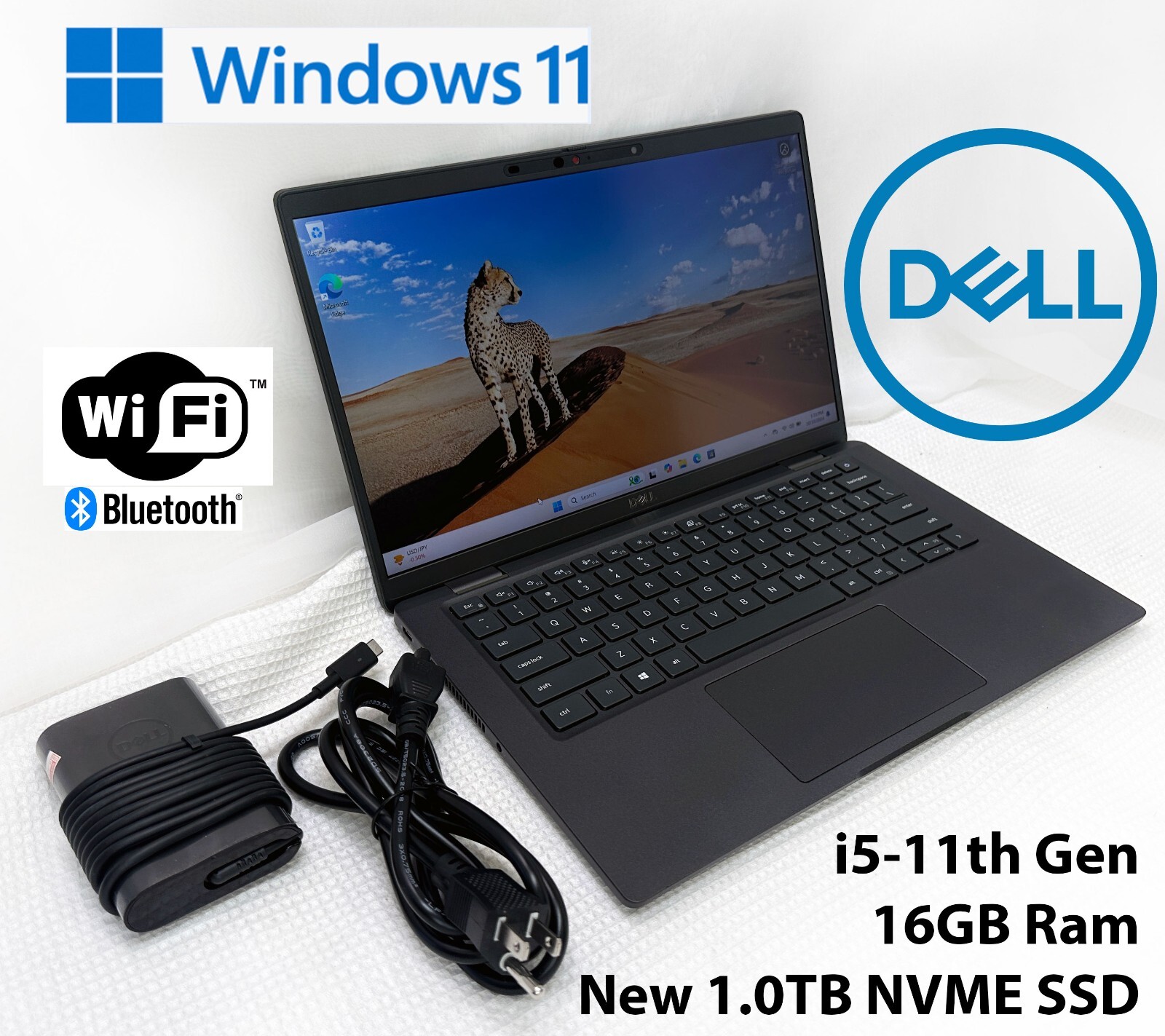 Dell Latitude 7420 14″ Laptop i5-11th Gen-16GB Ram-NEW 1TB NVME SSD, Win 11 Pro