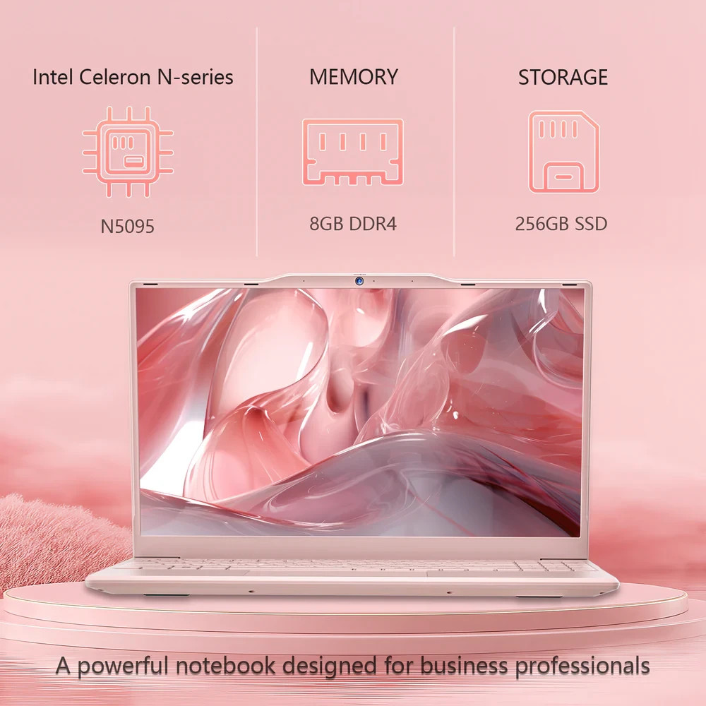 14.1 Inch Windows 11 Laptop Computer, 256GB SSD 8GB N5095 8GB RAM 256GB SSD