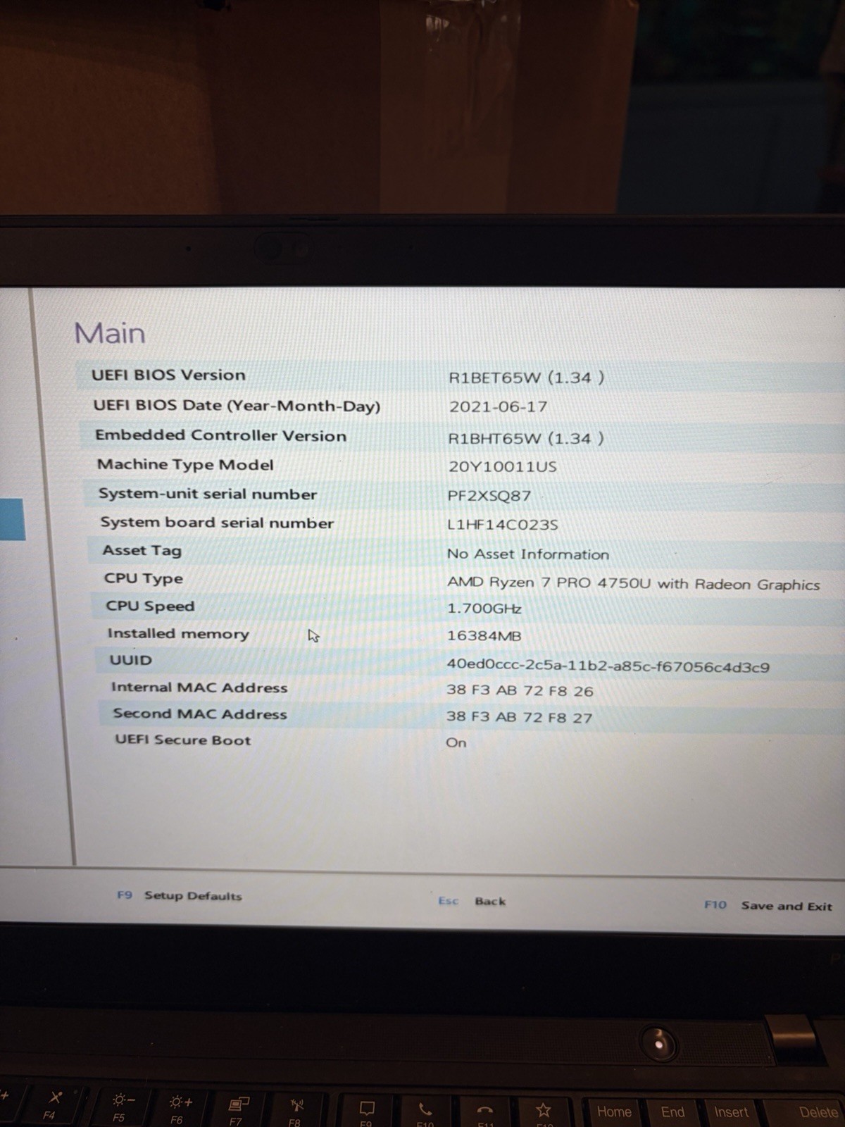 Lenovo ThinkPad P14s Gen1 Workstation AMD Ryzen 7 Pro 4750U 1.7GHz 16GB 512GB