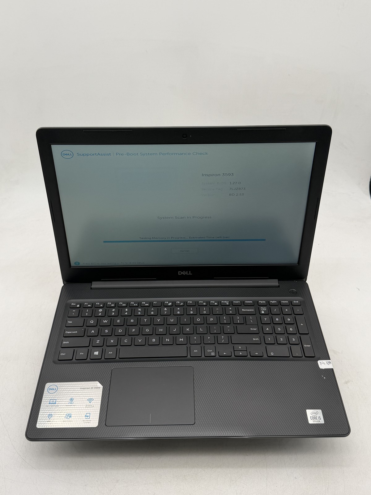Dell Inspiron (3593) 15.6inch i5-1035G1 8GB 256GB NO OS Read