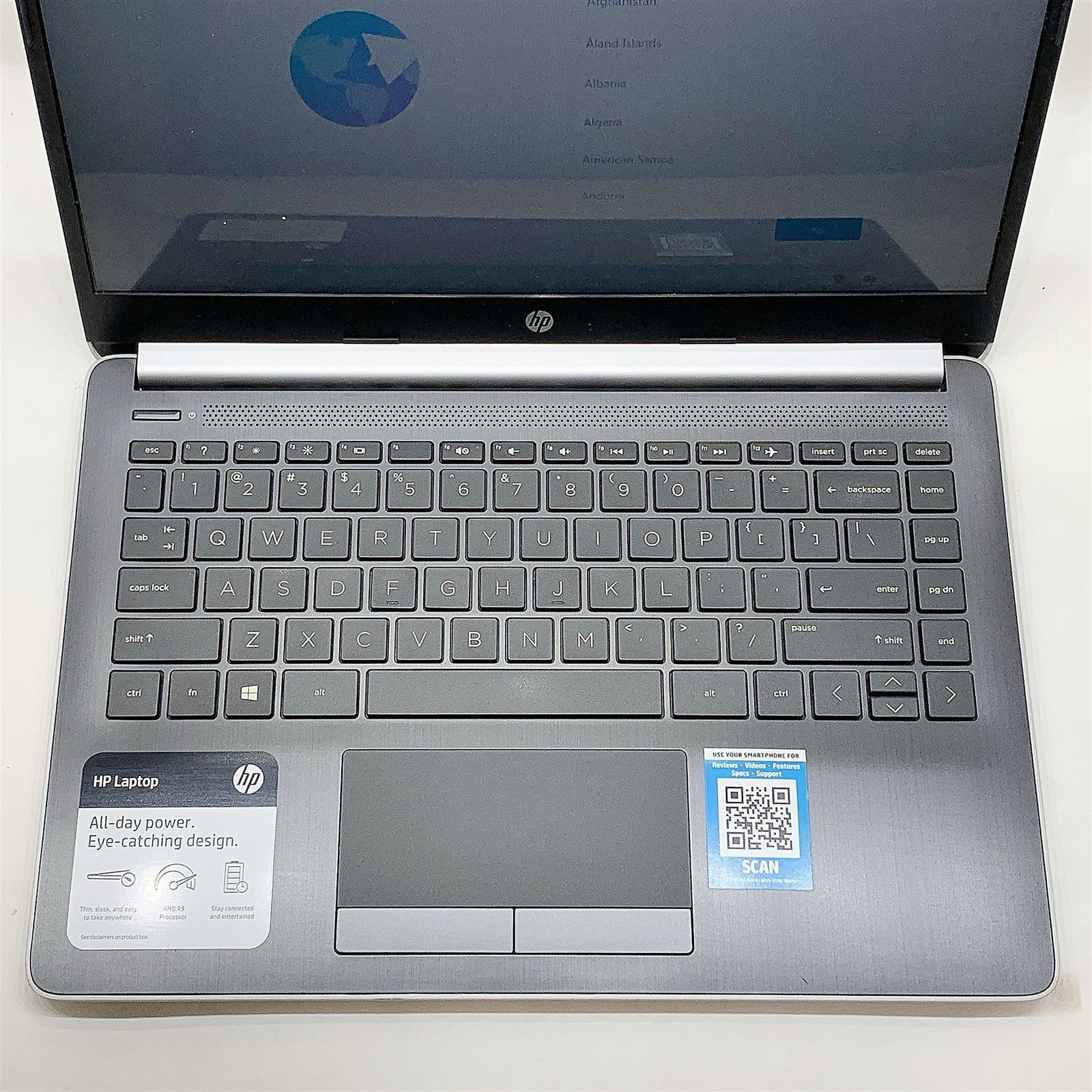 HP 14-dk0002dx Laptop AMD A9-9425 3.10GHZ 14″ HD 8GB RAM 256GB M.2 Windows 11