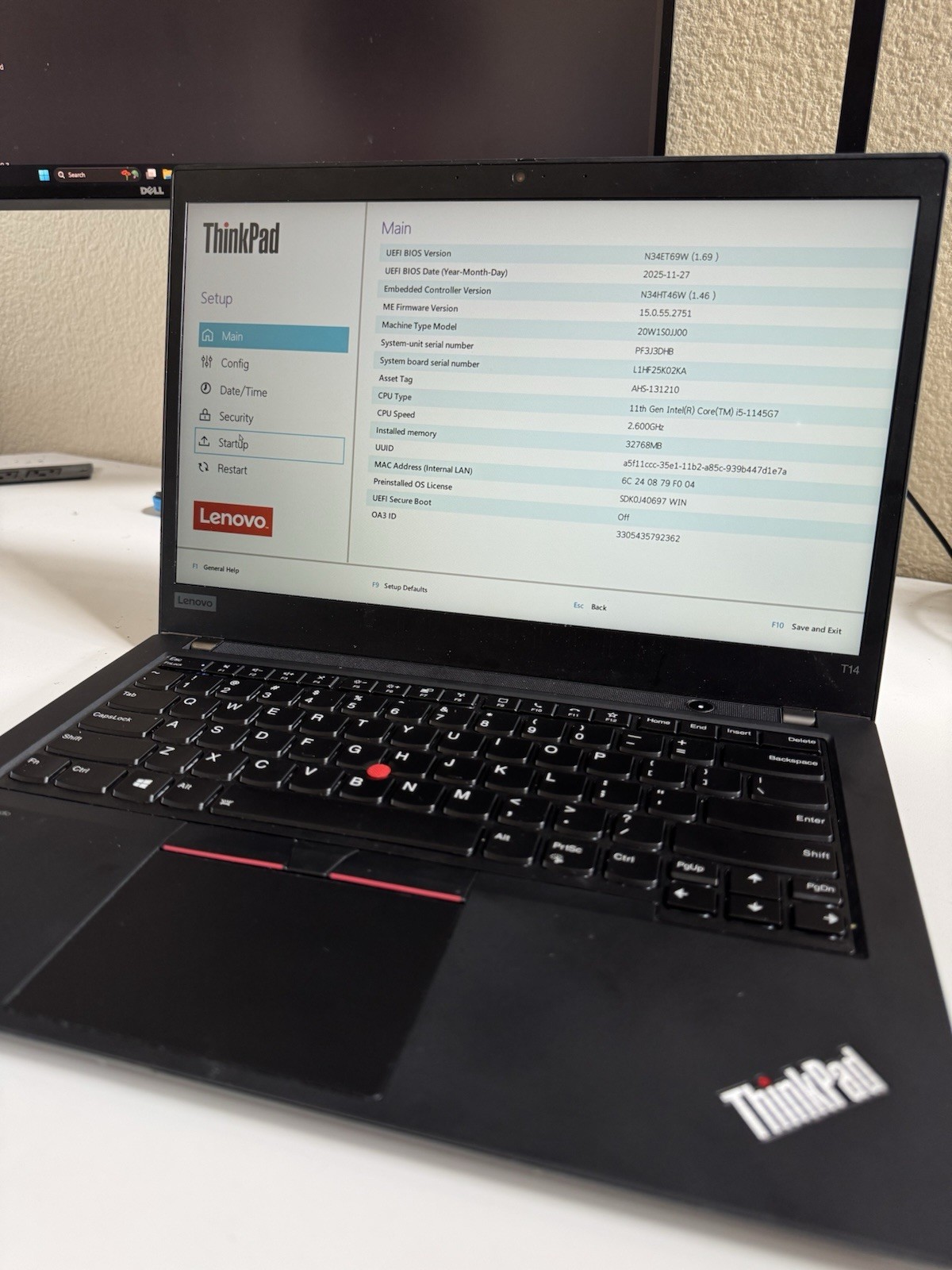 Lenovo ThinkPad T14 Gen 2i 14″ (512GB SSD, Intel Core i5-1145G7, 16GB, NO OS)