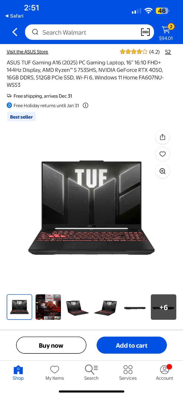 asus tuf a16 gaming laptop