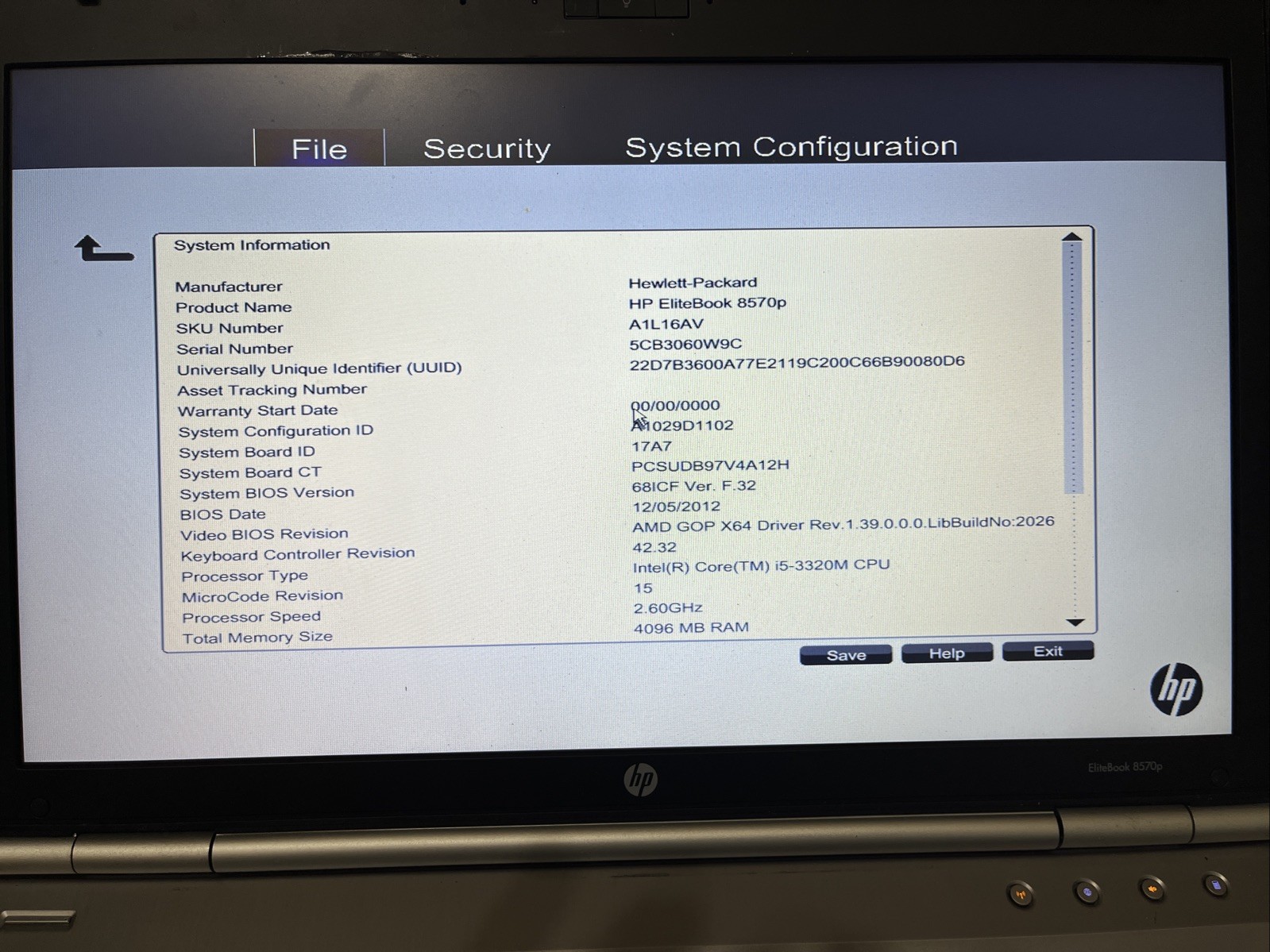 HP EliteBook 8570P Intel i5 2.5GHz – Read Description Before Buy