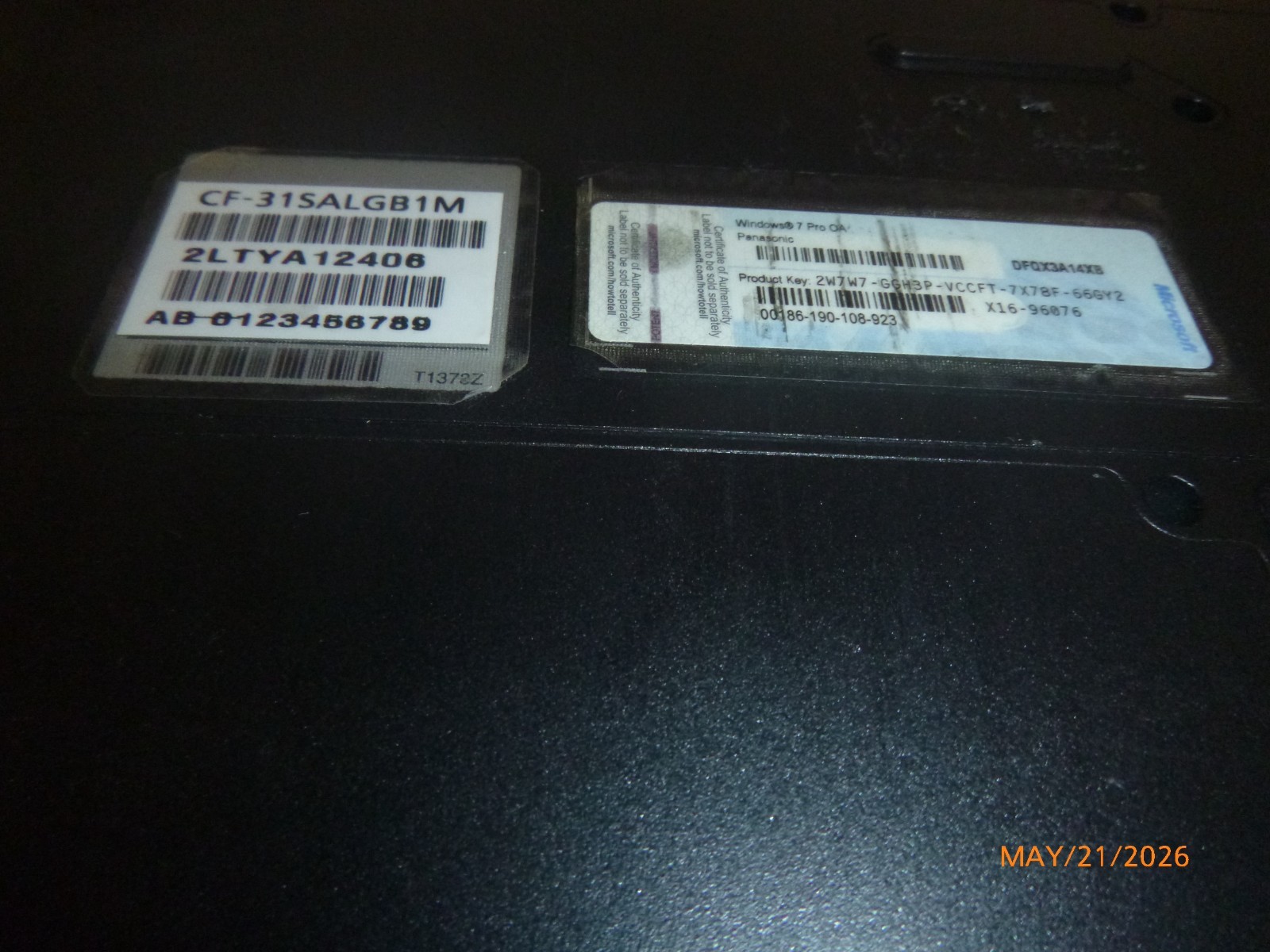 Panasonic Toughbook CF 31 i5 3320M 2.6GHz 8GB RAM 256GB SDD – MK3 – CF-31SALGB1M