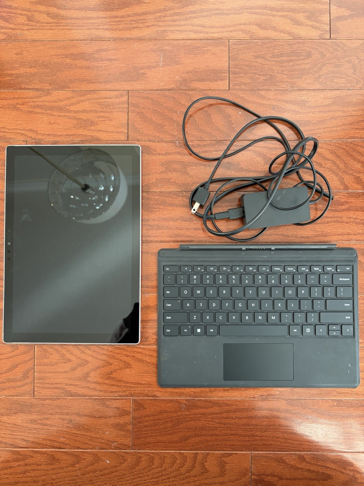 Microsoft Surface Pro 7 with original keyboard and charger