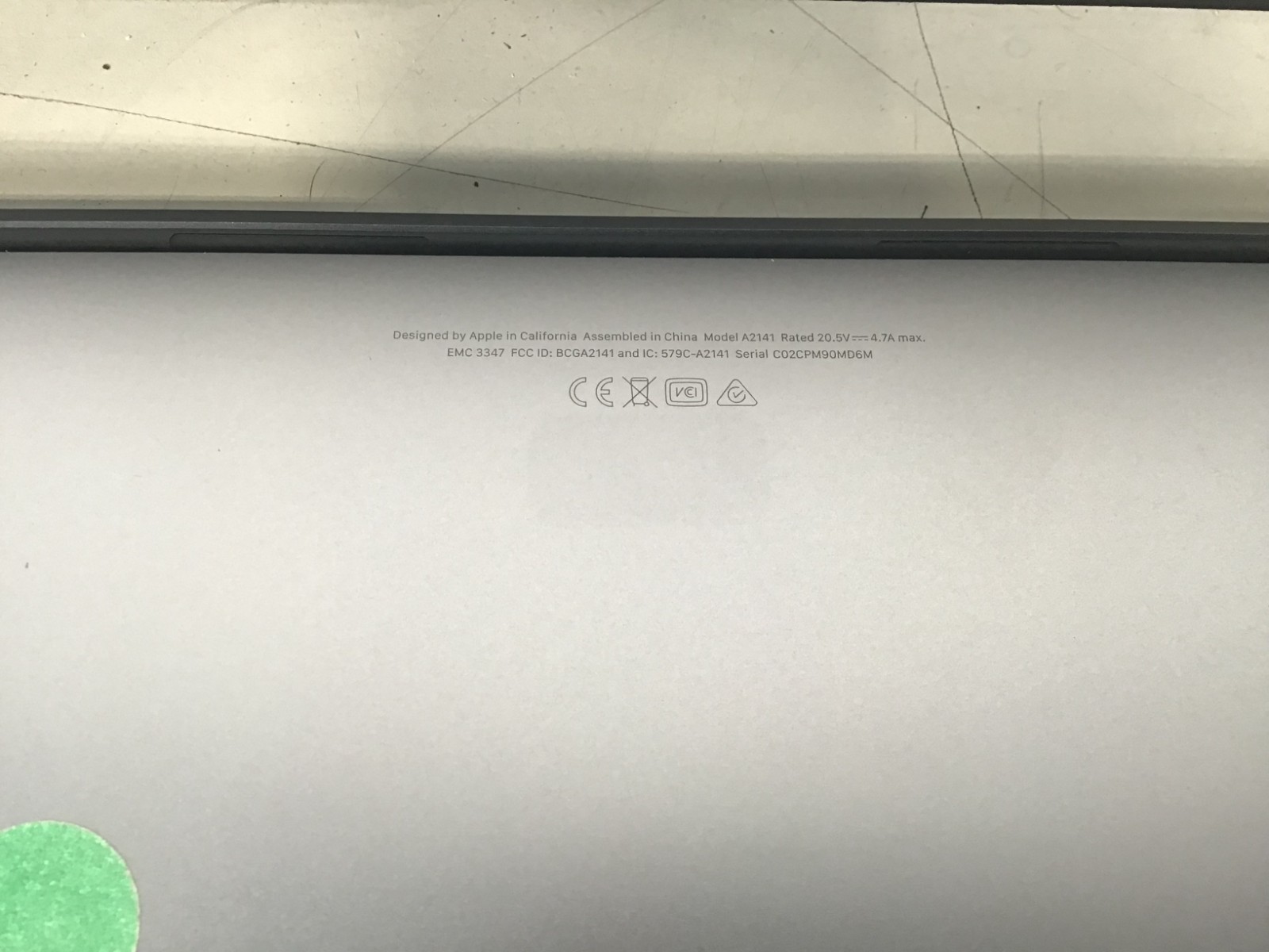 Lot of 2 Apple MacBook Pro 16″ A2141 i7-9750H 2.6GHz 16GB RAM 500B NVMe Gray~III