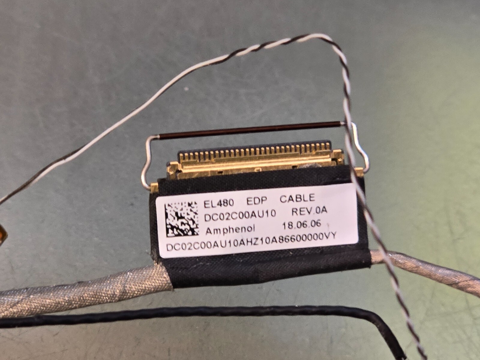 LENOVO L480 EL480 FLAT LVDS 30PIN VIDEO CABLE DC02C00AU10 EDP