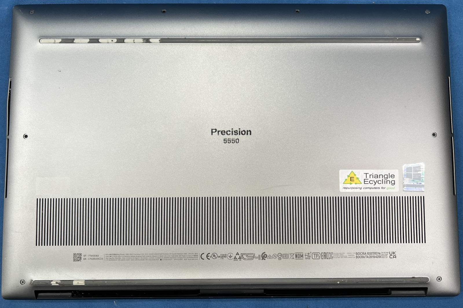Dell Precision 5550 Laptop – i9-10885H, T2000, 32GB RAM, 512GB NVMe – Win11
