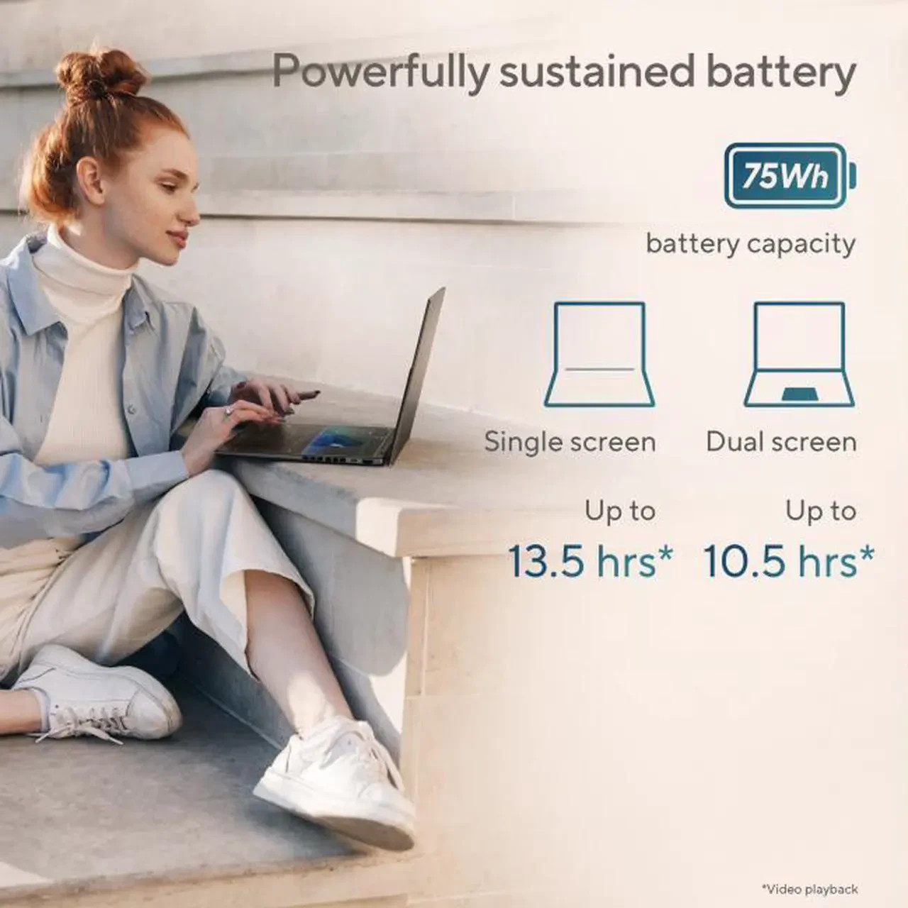 ASUS 14″ 32GBRAM 1TBSSD Zenbook DUO Dual Touchscreen Laptop Model UX8406CA-PS99T