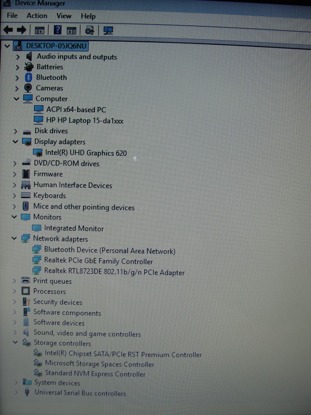 HP 15-DA1005DX 14”HD TOUCH Core i7-8565U 1.8GHz 12GB SSD Reset 256GB+Charger