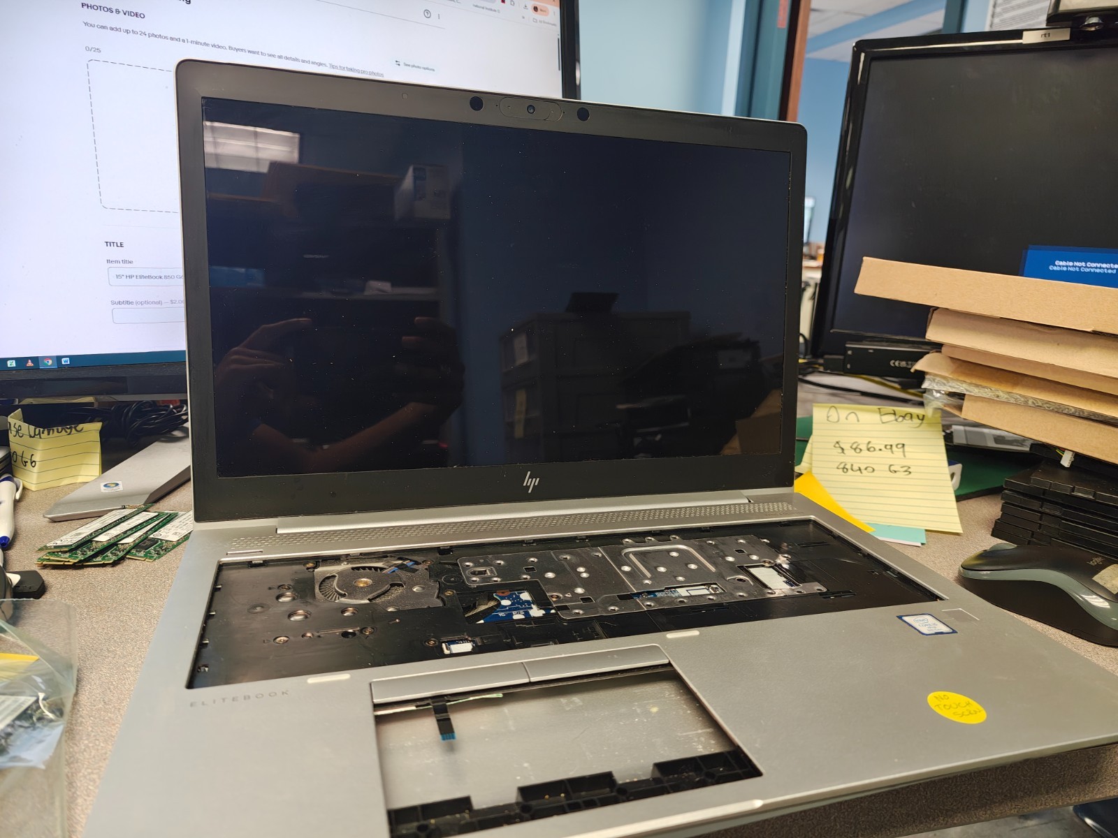 15″ HP EliteBook 850 G6, Tested, For Parts
