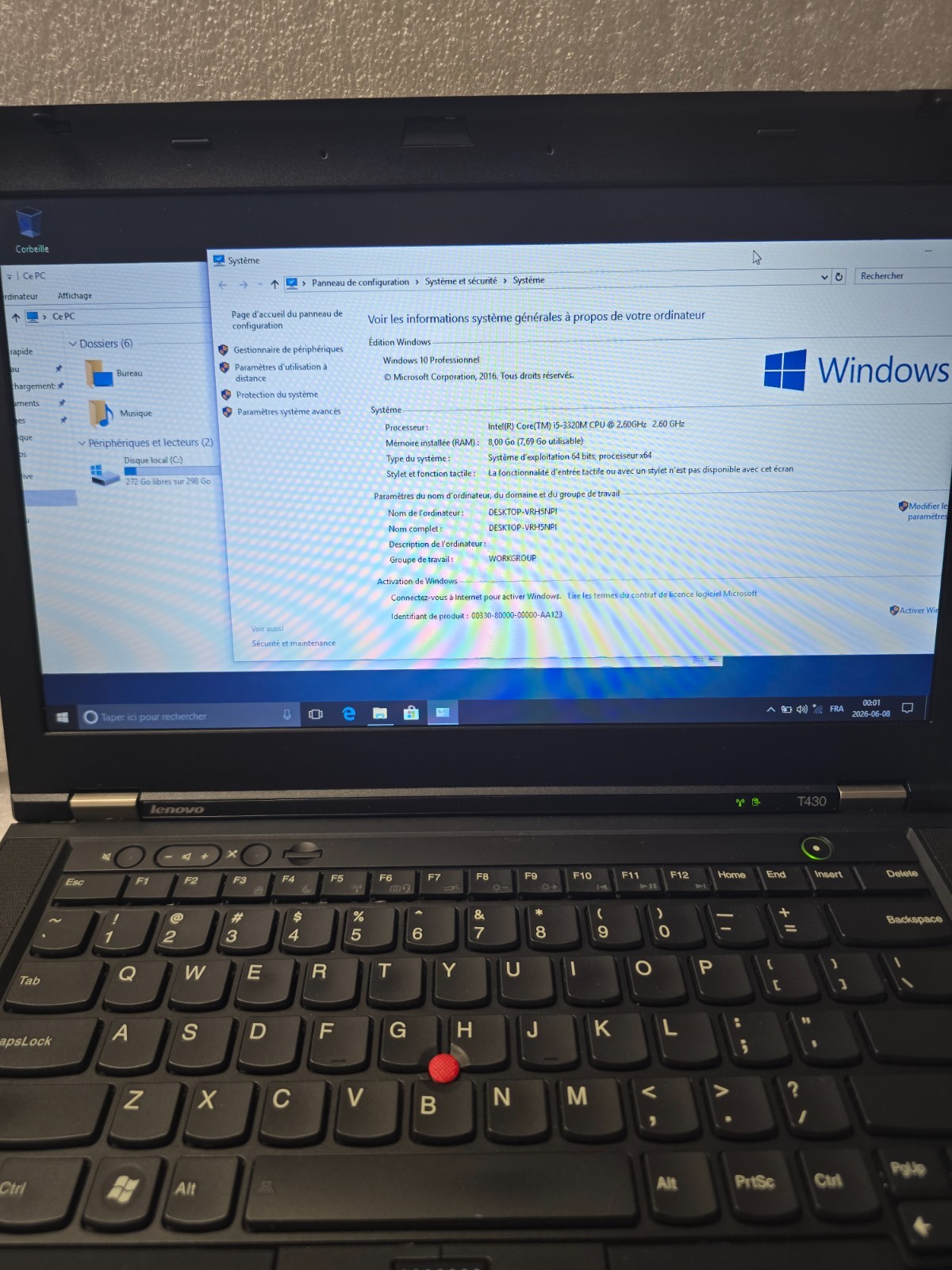 Lenovo ThinkPad T430 | i5-3320M 2.6Ghz | 8GB RAM | 320GB HDD | Windows 10 Pro