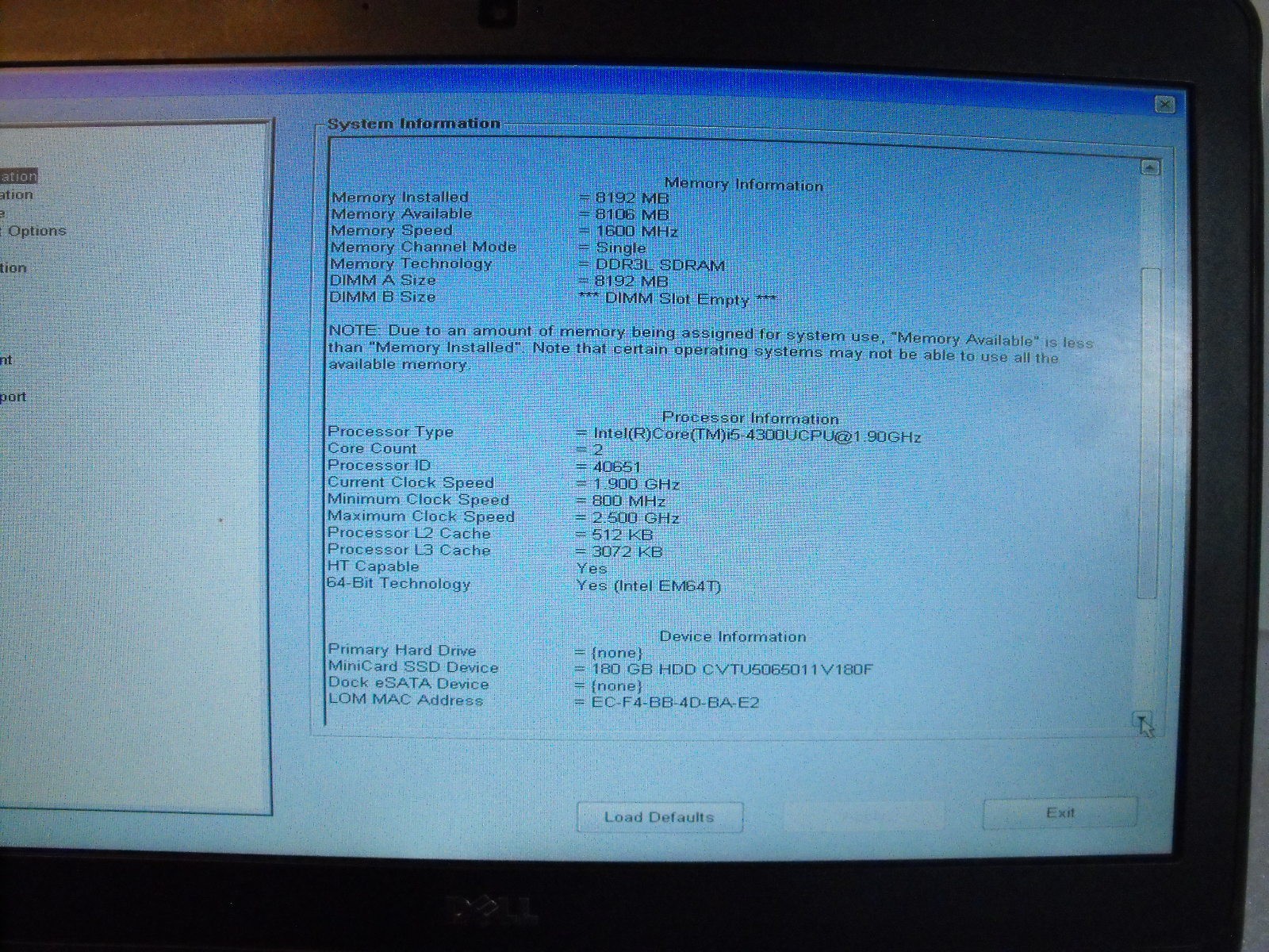 Dell Latitude E7240 12.5″ Intel Core i5-4310U 2.0 GHz, 8GB 128GB SSD Win 11 Pro