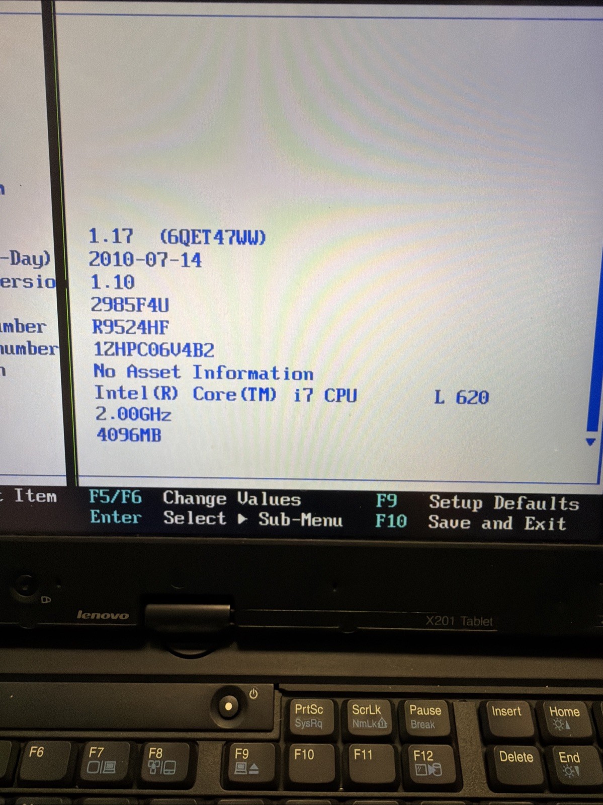 Lenovo ThinkPad X201 Tablet: Touch 12.1″/ i7-2Ghz CPU / 4Gb RAM / NO HD