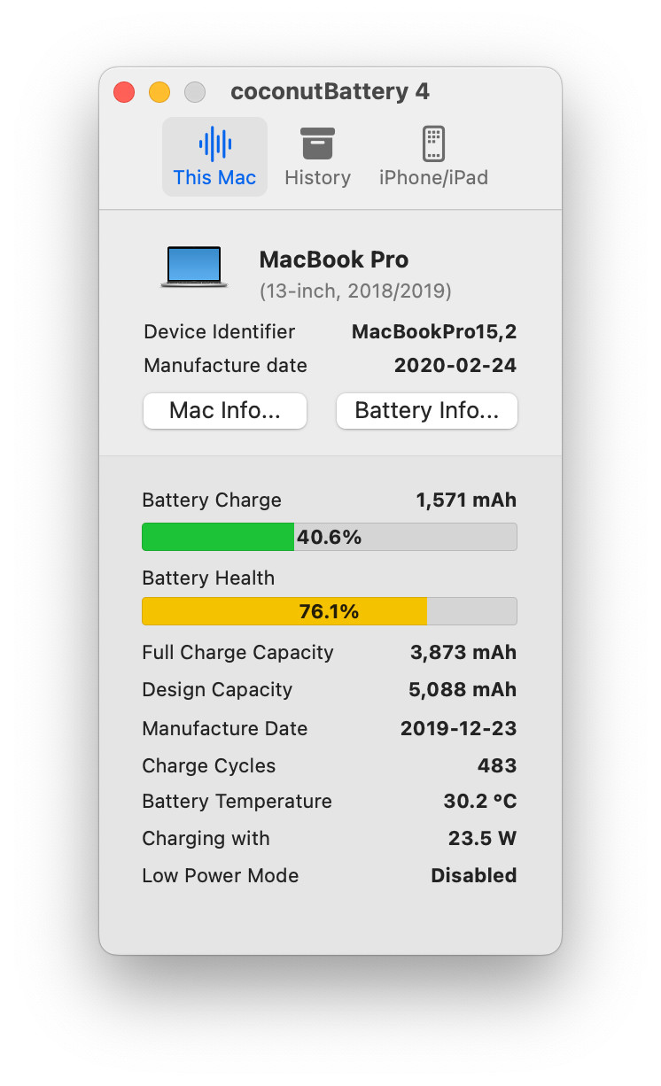 Apple MacBook Pro A1989 13″ Intel Iris 655 2.8GHz Intel Core i7-8569U 16GB 1TB
