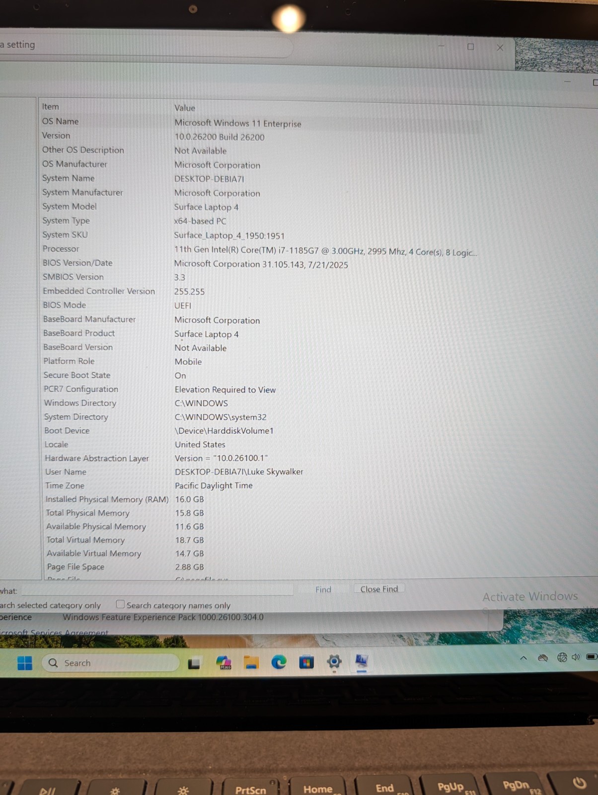 Microsoft Surface Laptop 4 14″ i7-1185g7 16GB 512GB – Very Good