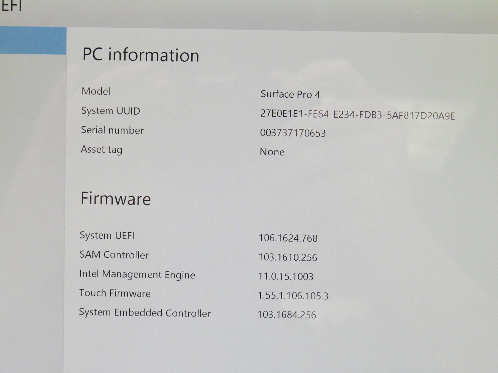 Microsoft Surface Pro 4 i5-6300U@2.4GHz 8GB RAM 12″ 256GB HD No OS/AC