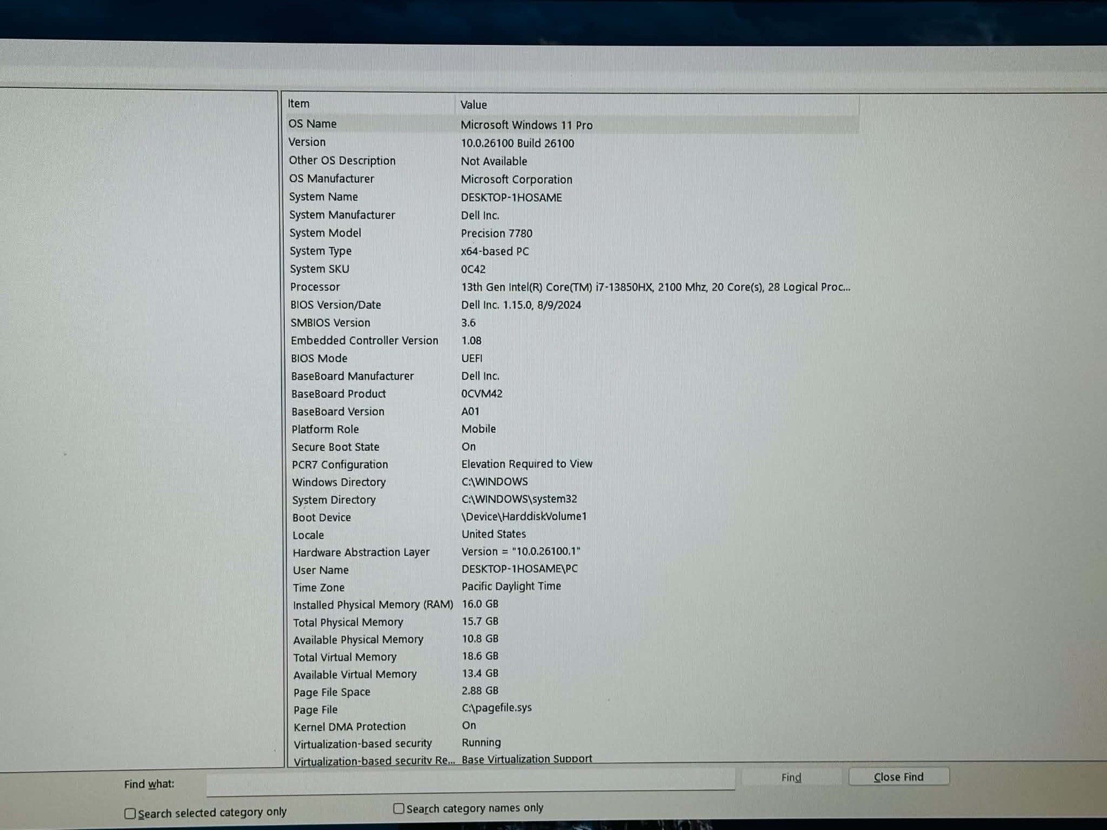 Nvidia RTX 3500 ADA-12Gb GPU Dell Precision 7780 17.3in i7 13th Gen W11 Pro