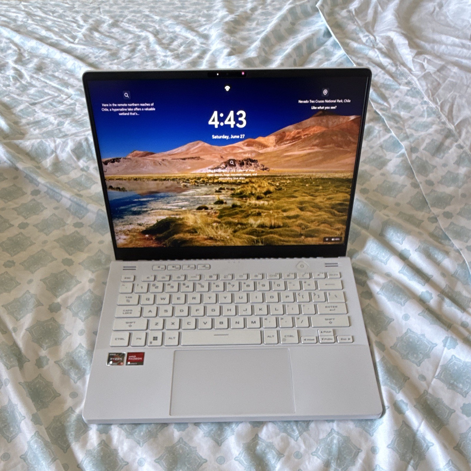 ASUS ROG Zephyrus G14 14″ White Ryzen 9 16GB 1TB SSD RX 6700S W11