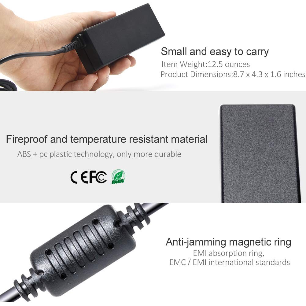 KAQIAR 90W AC Adapter Laptop Charger Compatible with HP Elitebook 8440p 8460p 25