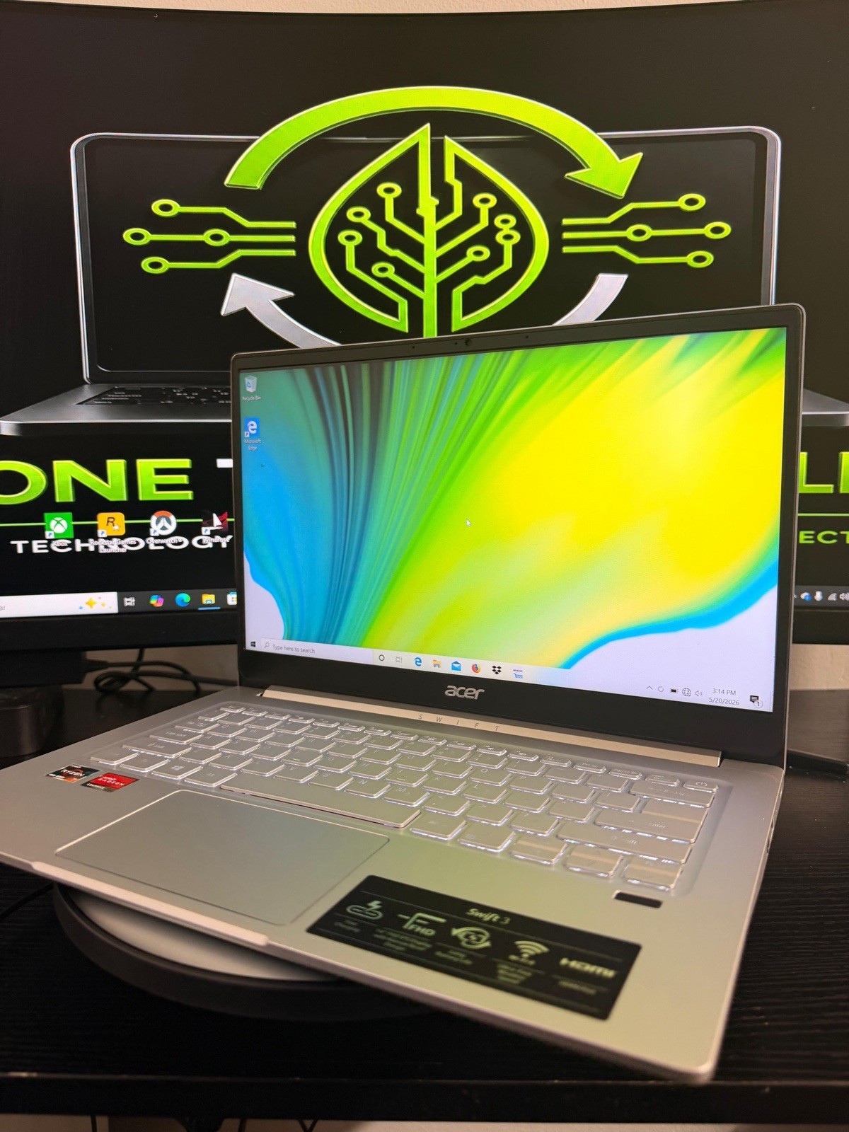 Acer Swift 3 SF314-42 14in FHD Ryzen 7 4700U 8GB 512GB SSD Win10 Silver