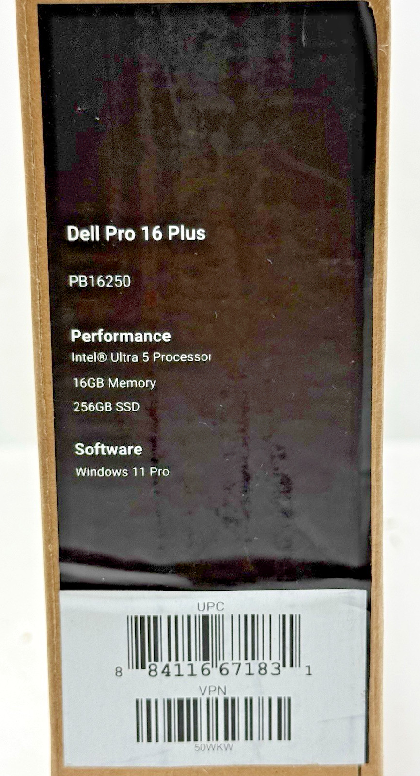 Dell Pro 16 Plus PB16250 16″ Intel Core Ultra 5 16GB RAM 256GB SSD – Silver