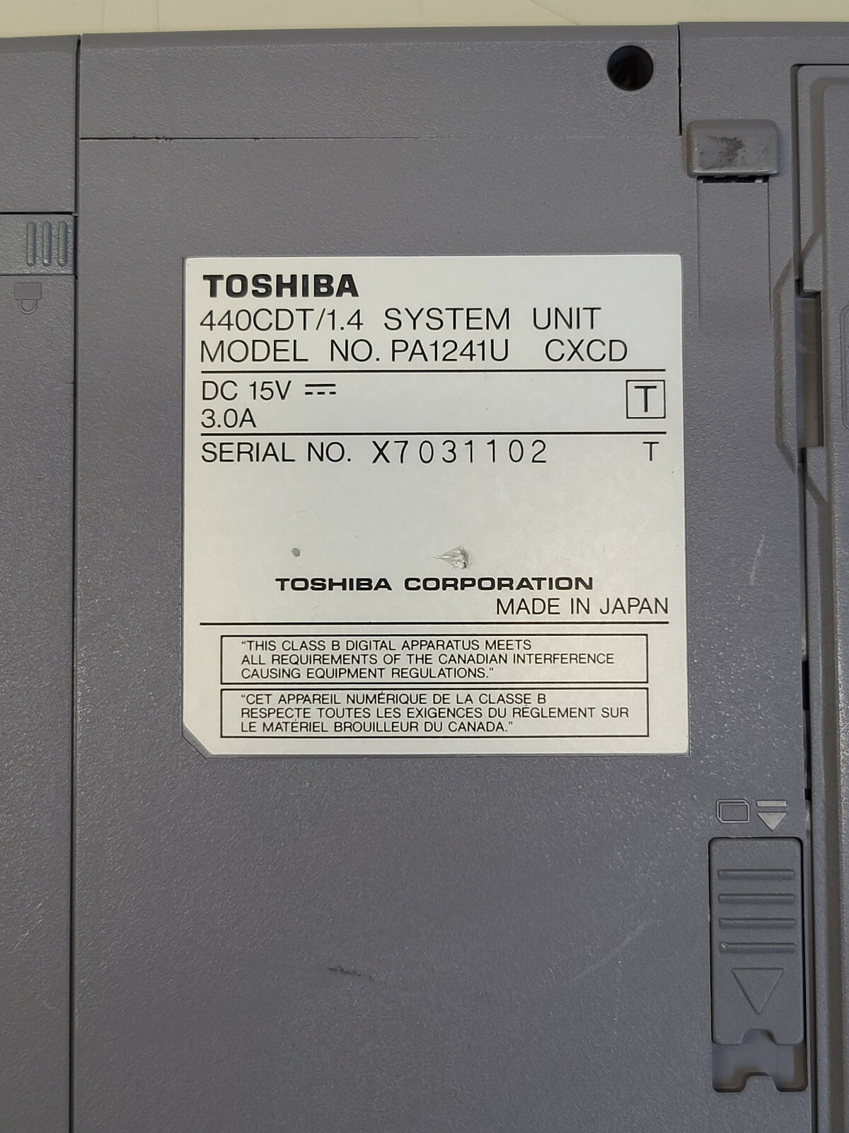Toshiba Satellite Pro 440CDT Pentium 133 MMX + 32MB + 0GB *READ*