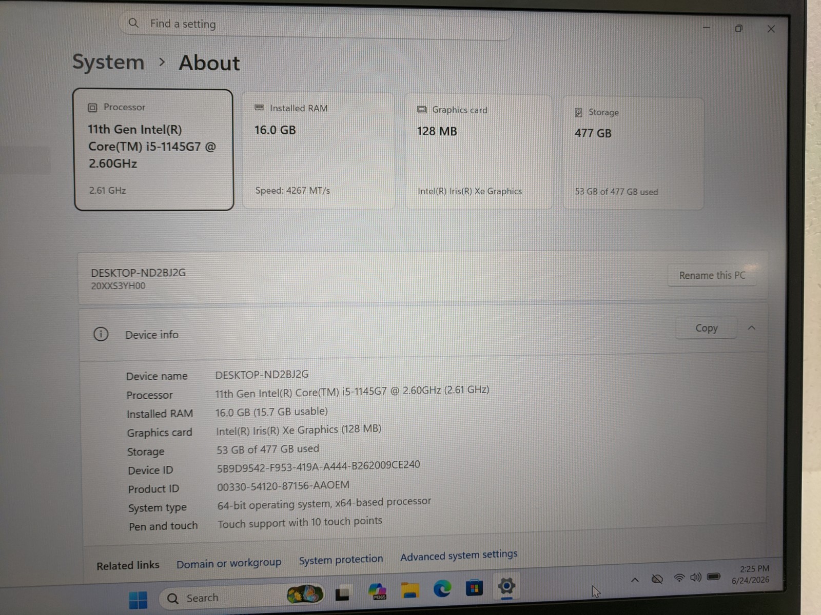 LENOVO THINKPAD X1 CARBON 9TH GEN | TOUCH | i5-1145G7 | 512GB SSD | 16GB | W11