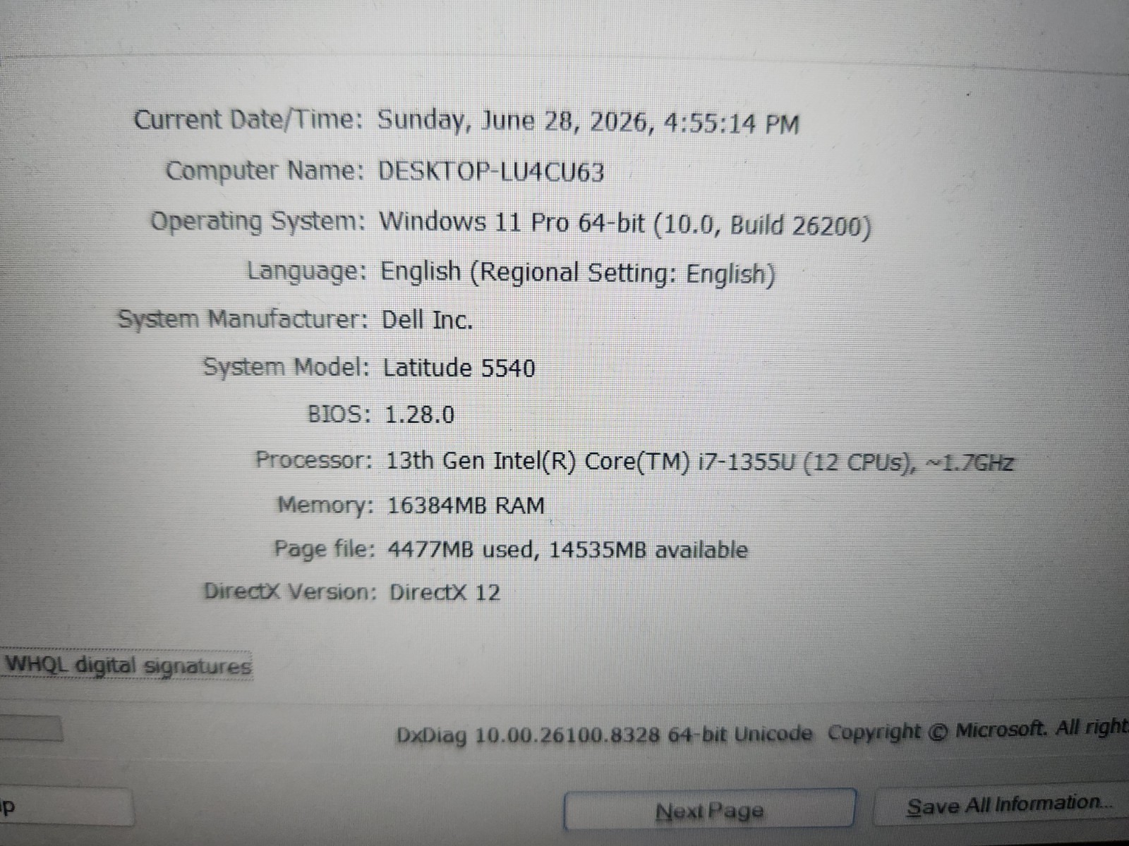 Dell Latitude 5540 1355u ” FHD Core i7 16GB RAM 256GB SSD Windows 11 HDMI
