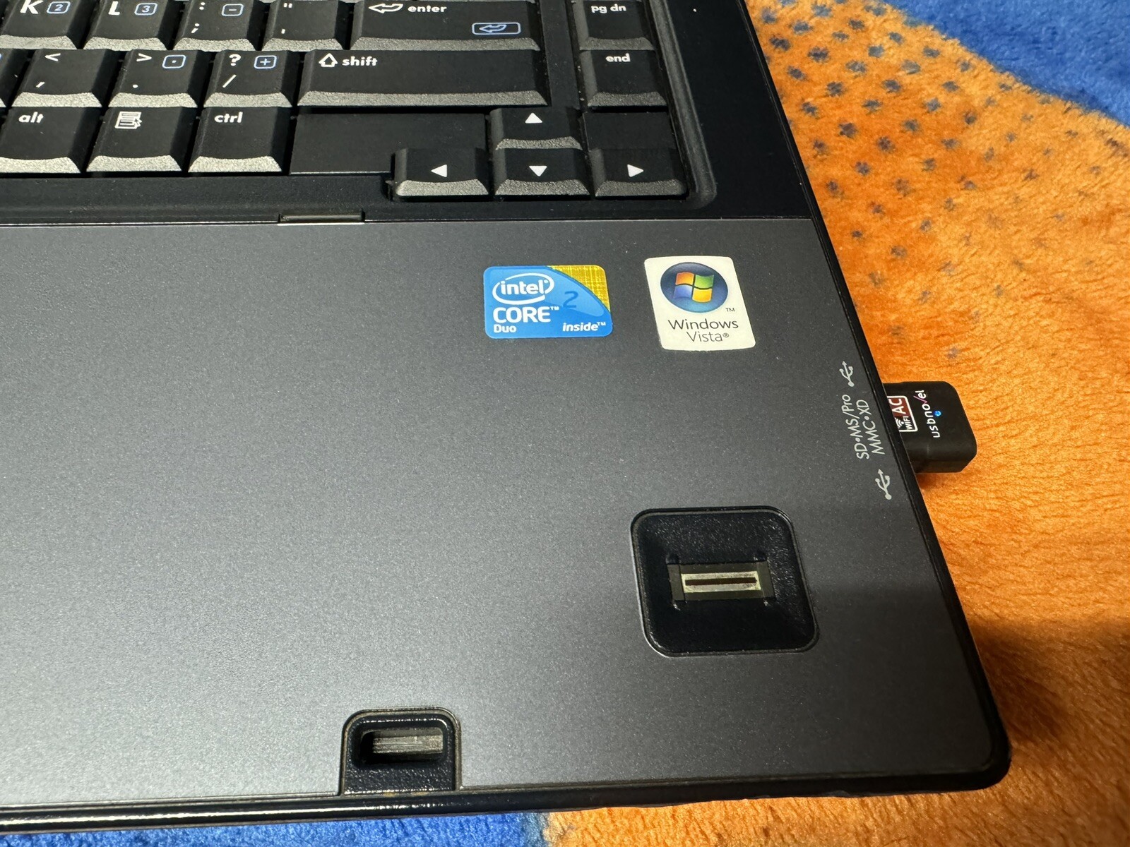 HP 6710b 15.4”, Win10pro, Intel C2D 2.20, 150 GB, 2.5 GB, DVD-RW, Wifi, #002