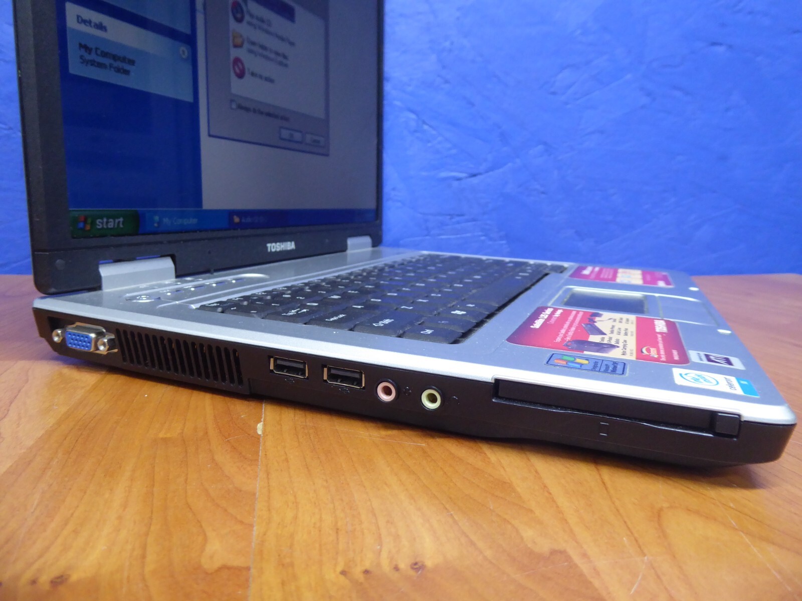 TOSHIBA SATELLITE L25-S119 15″ LAPTOP CELERON M 1.5GHz 512MB 40GB XP HOME VINTAG