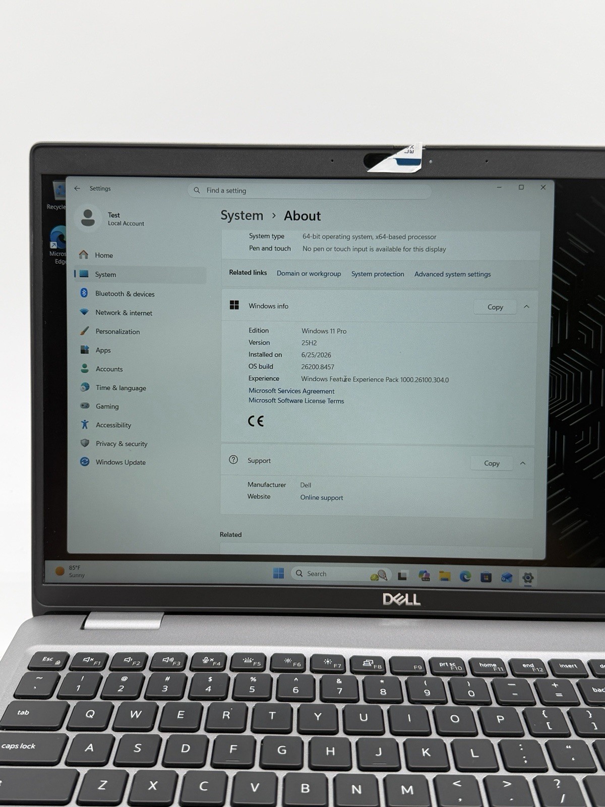 Dell Precision 3591 Laptop Touch Intel Ultra 9 185H 32GB Ram 1TB NVMe RTX 2000