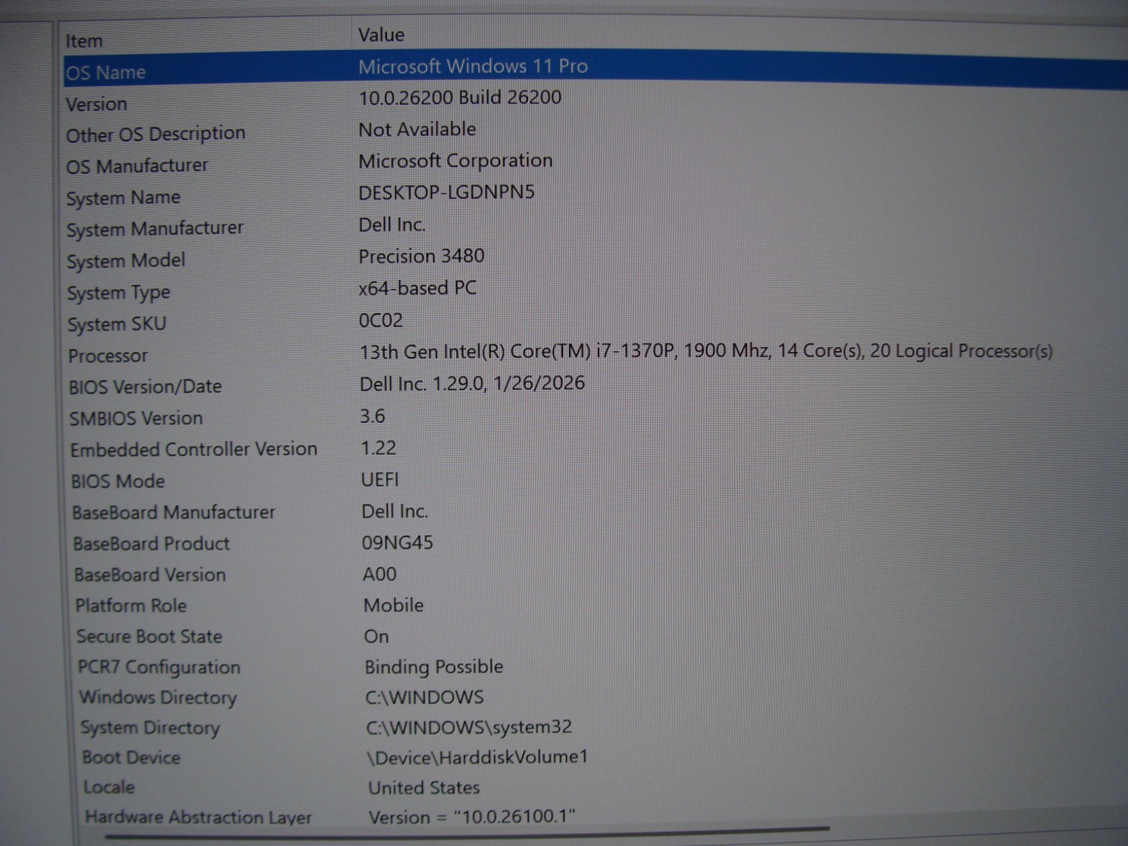Dell Precision 3480 14″FHD TOUCH i7-1370P max 5.2GHz 32GB 1TB Warranty 05/ 2027