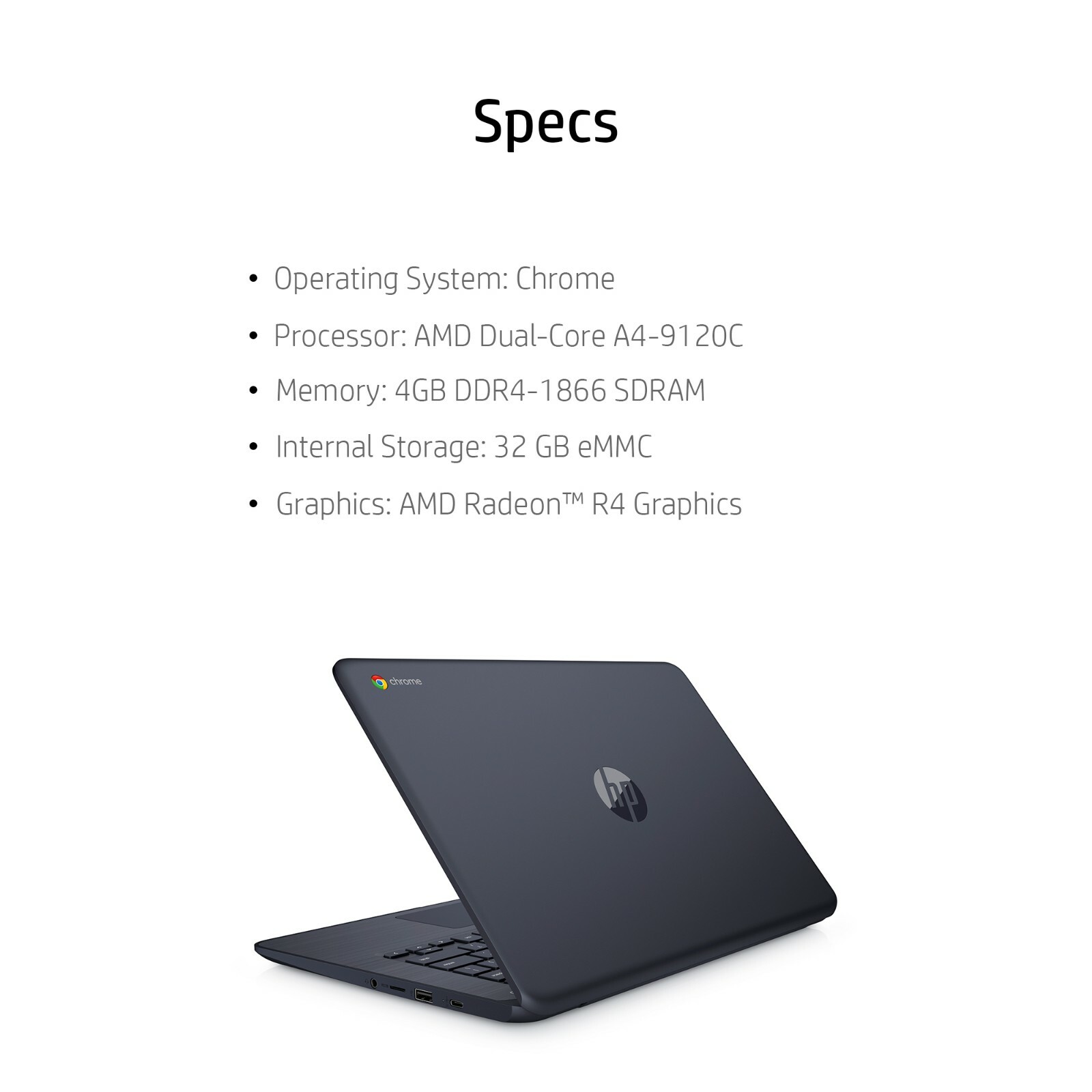 HP Chromebook 14, 14″ Full HD Display, AMD Radeon R4 Graphics Online School