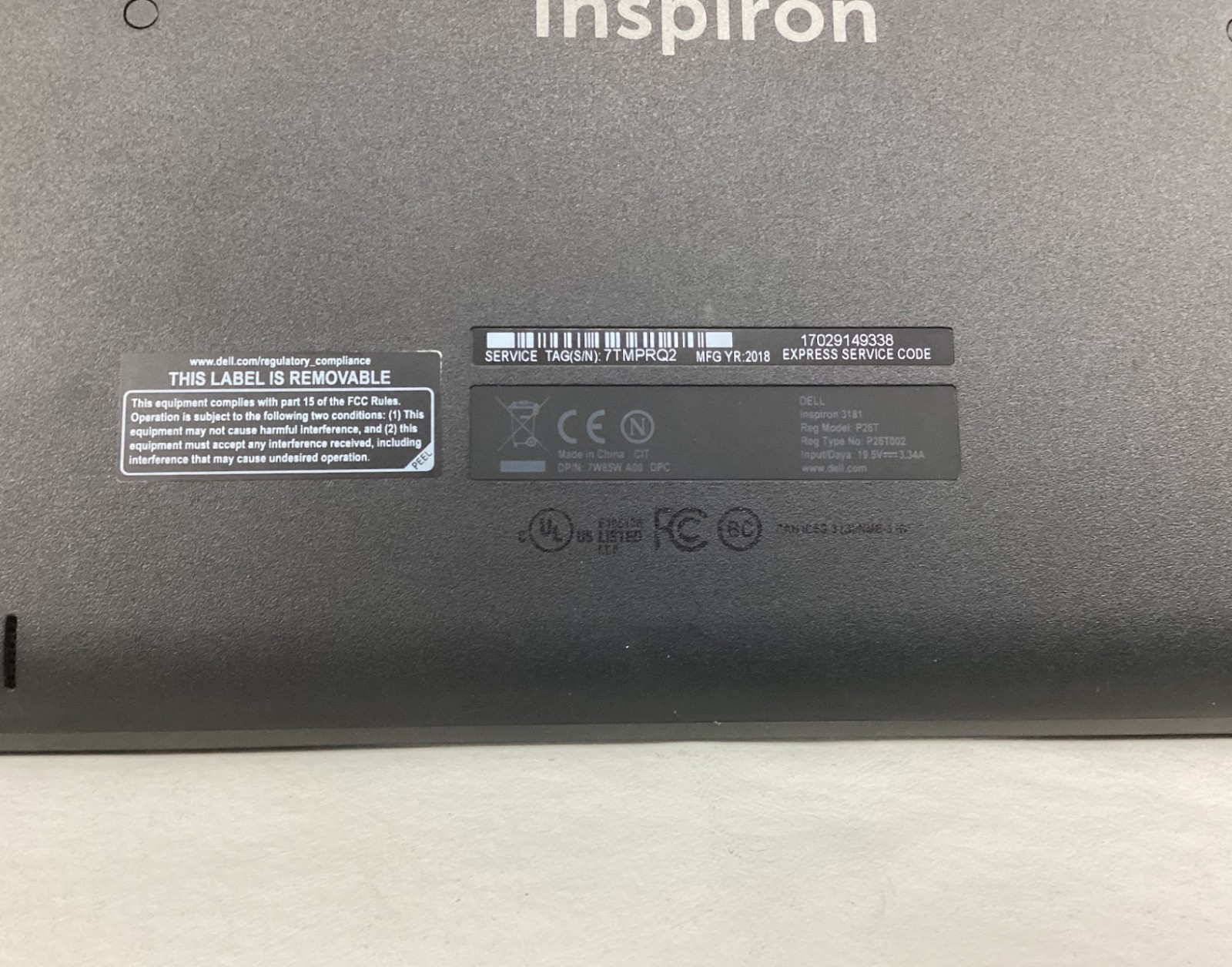 Dell Inspiron 11 Chromebook, 11.6″ HD Non-Touchscreen Display, Core N3060,used