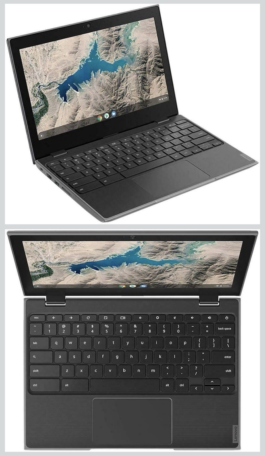 Lenovo 11.6″ Chromebook Black, Wi-Fi, Webcam, USB-C, HDMI, USB 3.1, Chrome OS