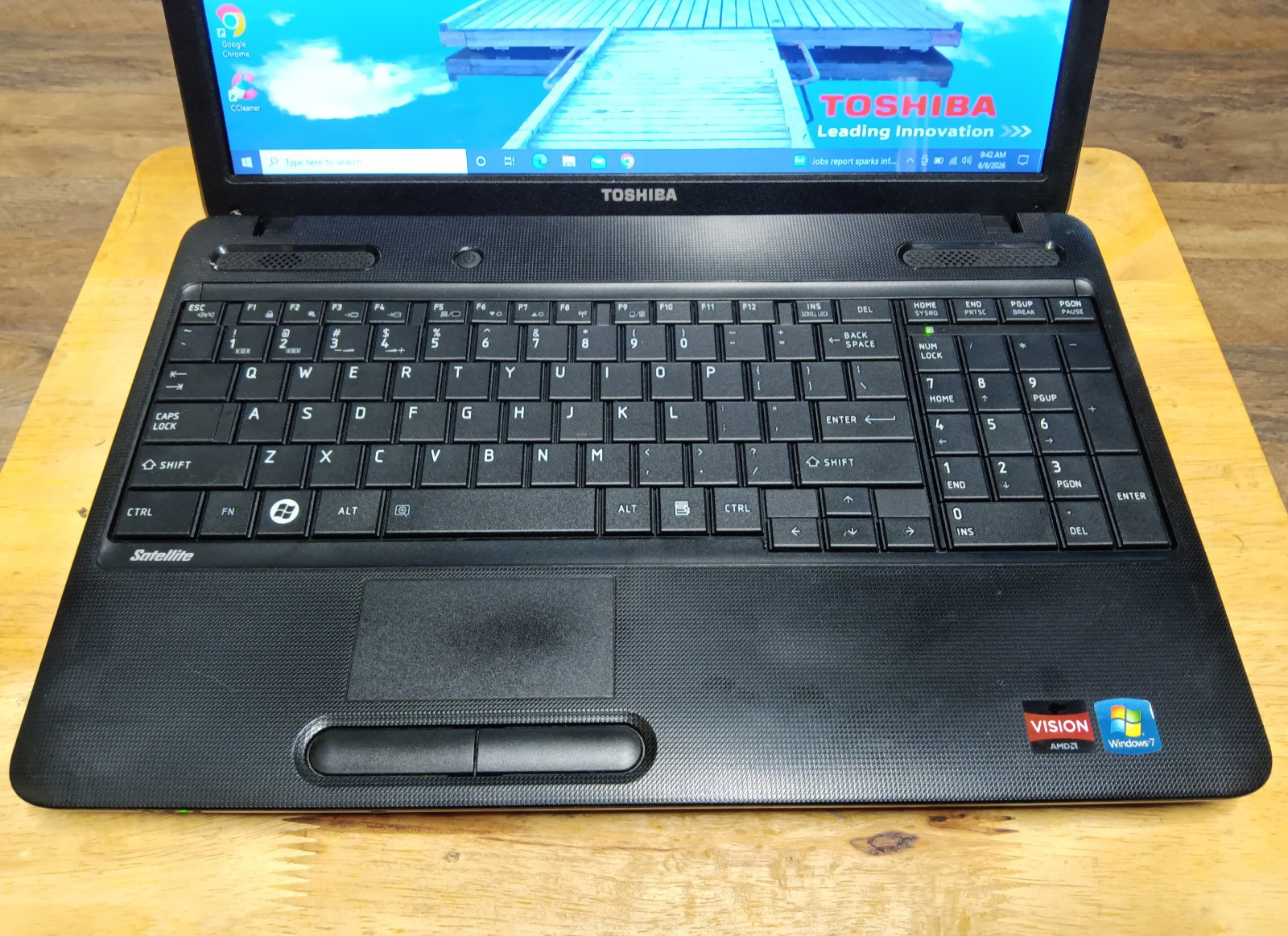 Toshiba C655D-S5529/Amd E-300 1.30ghz/6gb/120gbSSD/Windows 10 Home/15.6″/Vga