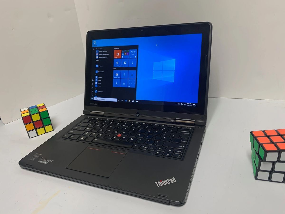 12.5″ Touchscreen i3-4010U Lenovo Thinkpad Yoga 12 Laptop 4 GB RAM 128 GB SSD