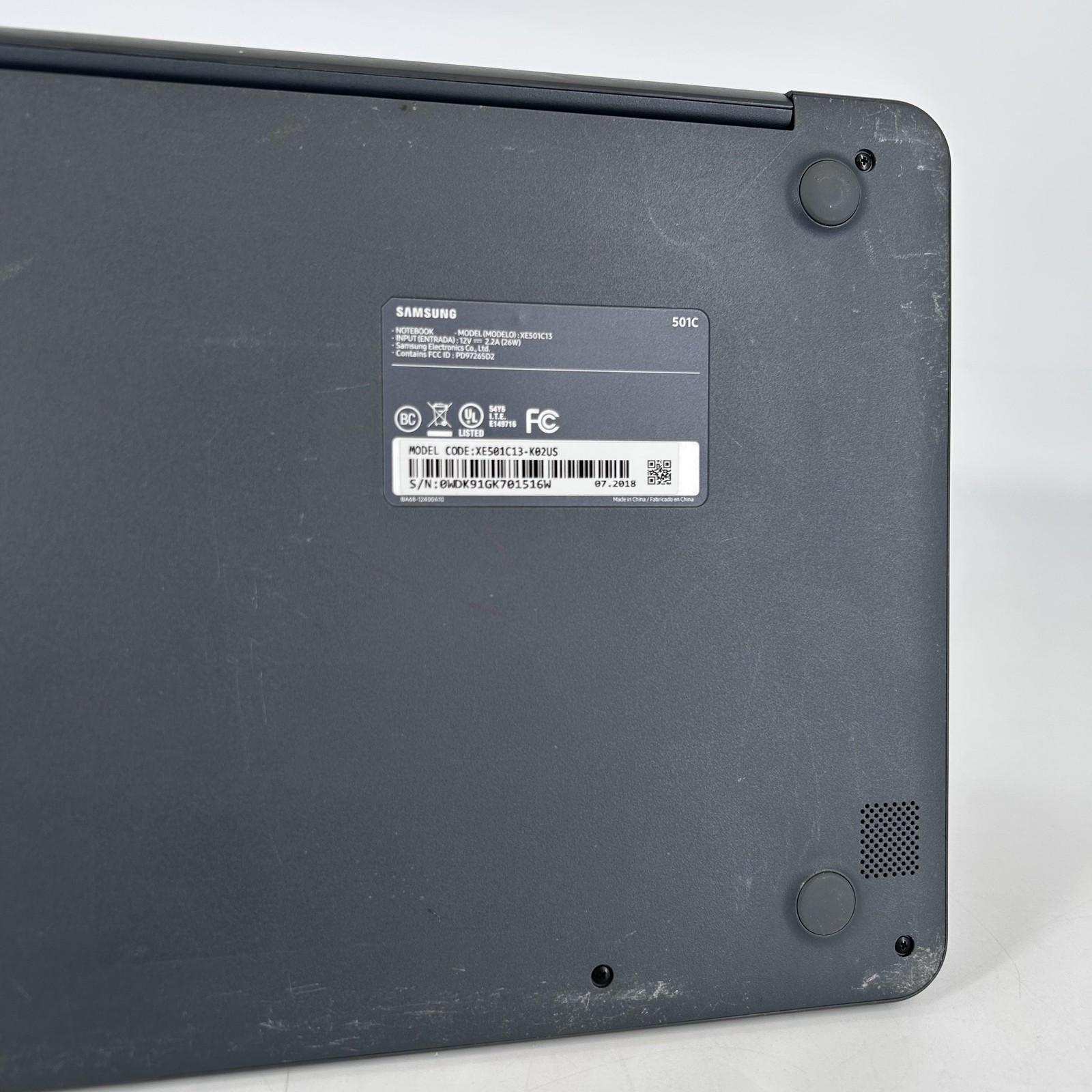 Samsung Chromebook 3 XE500C13 11.6 Black 1.6 GHz Celeron 4GB 16GB eMMC Good