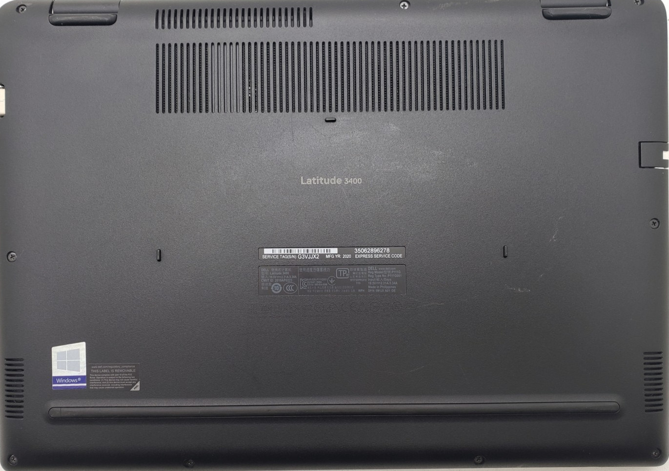 Dell Latitude 3400 Laptop Intel Core i5-8265U 16GB RAM 256GB SSD 14″ Win 11 Pro.