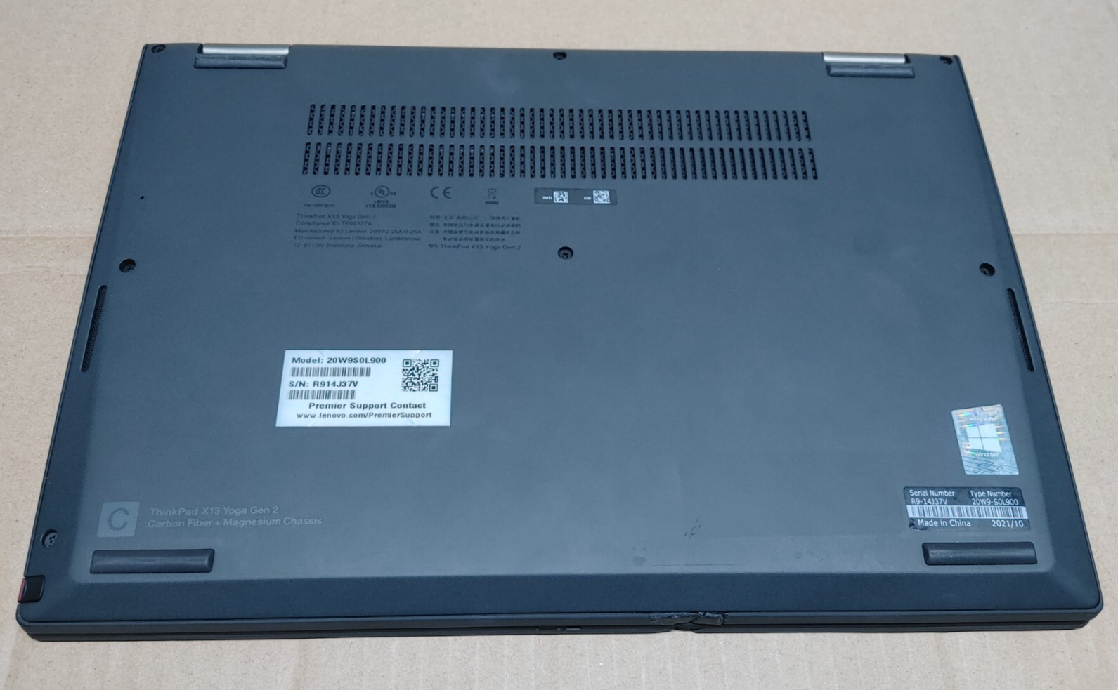 Lenovo ThinkPad X13 Yoga Gen 2 Intel i7-1185G7/ 16GB/512GB SSD/Chips on body***