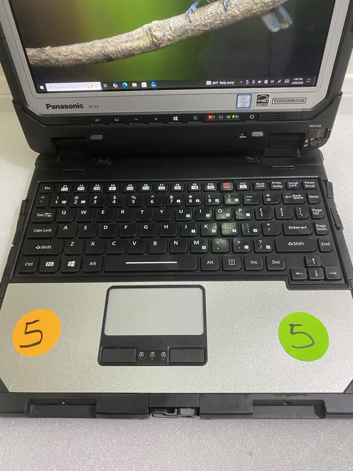 Panasonic Toughbook CF-33 i5-7300U 8GB RAM 256GB SSD 4G LTE Low 350 Hrs _#5