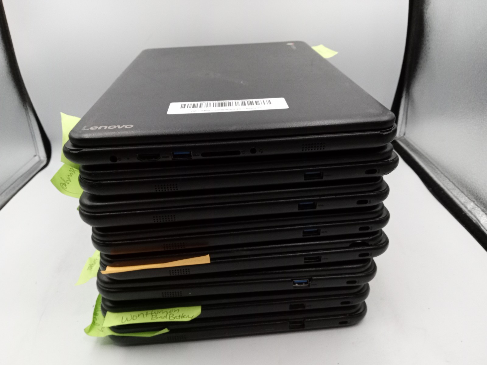 Lot of 8 – Lenovo N42-20 14″ Chromebook Laptops – FOR PARTS – VARIOUS ISSUES -RR