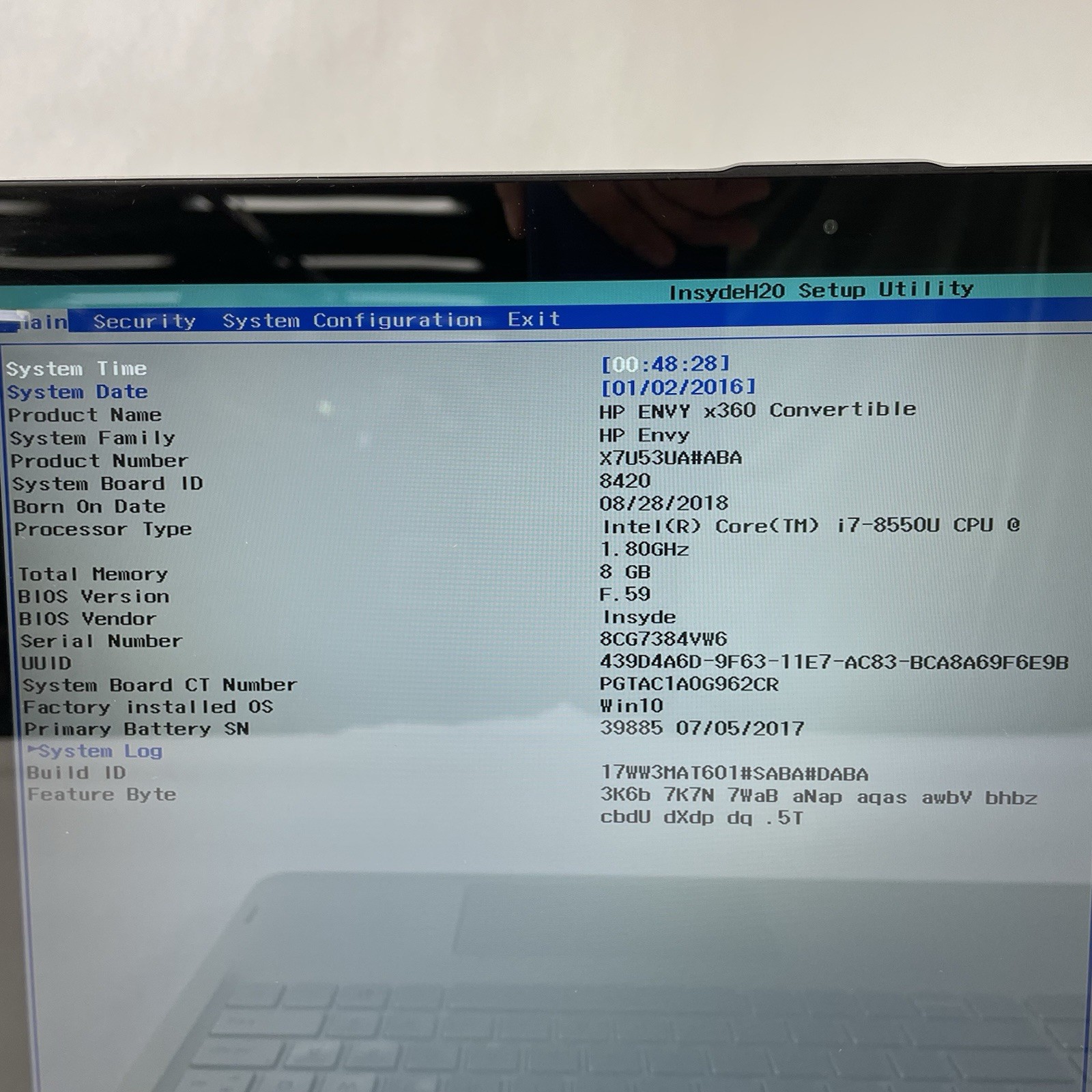HP Envy x360 15-aq267cl 15.6″ i7-8550U 1.80 GHz 8 GB RAM No SSD/OS/AC