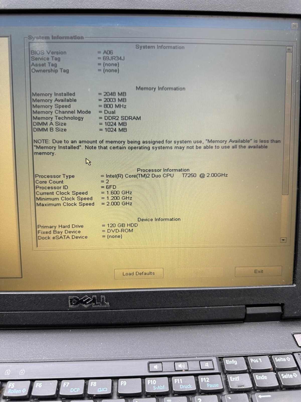 Dell Latitude E5400 P8600 2.0 GHz 2 GB without HDD, Wi-Fi Cardr. Gig.LAN Firew.