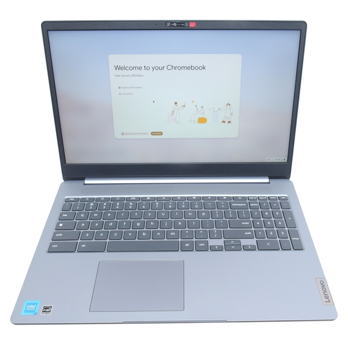 15.6″ Lenovo IdeaPad 3 Chrome 15IJL6 Chromebook – 8GB RAM – Intel N4500 – 64GB