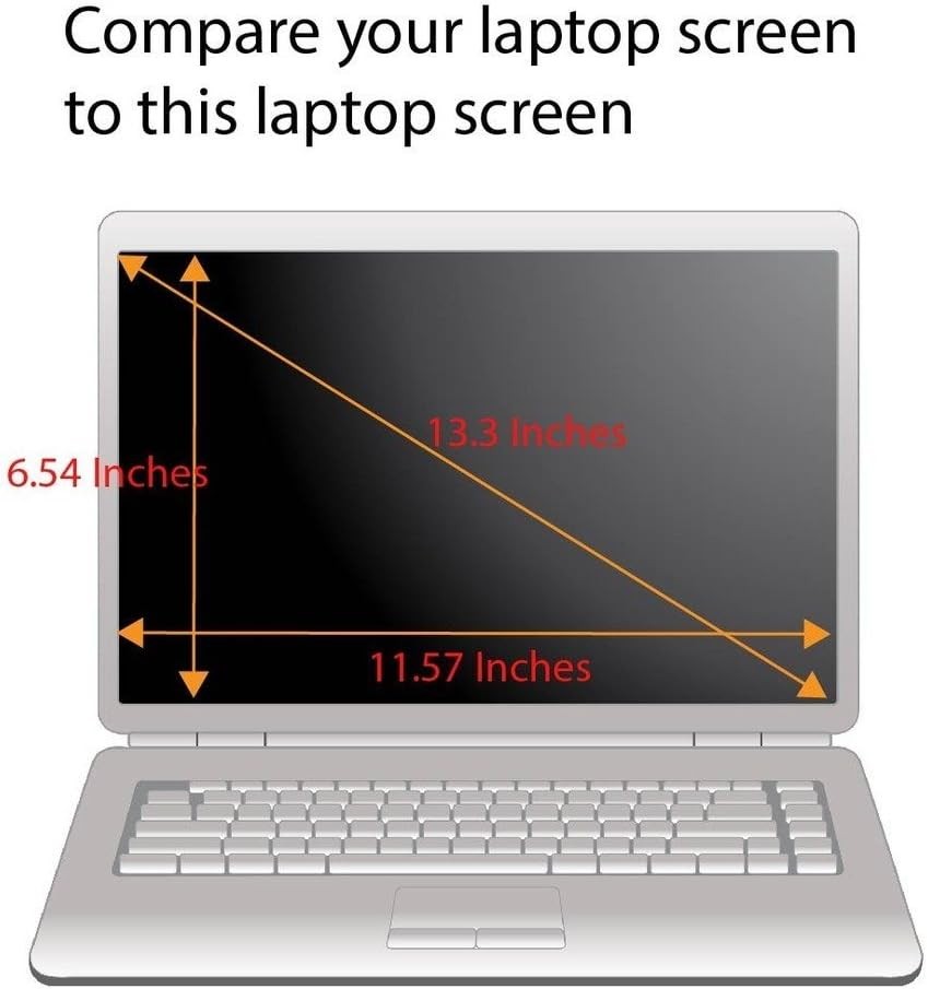 Tempered Glass Screen Protector for 13.3 Inches Laptop, 9H Hardness, Crystal Cle
