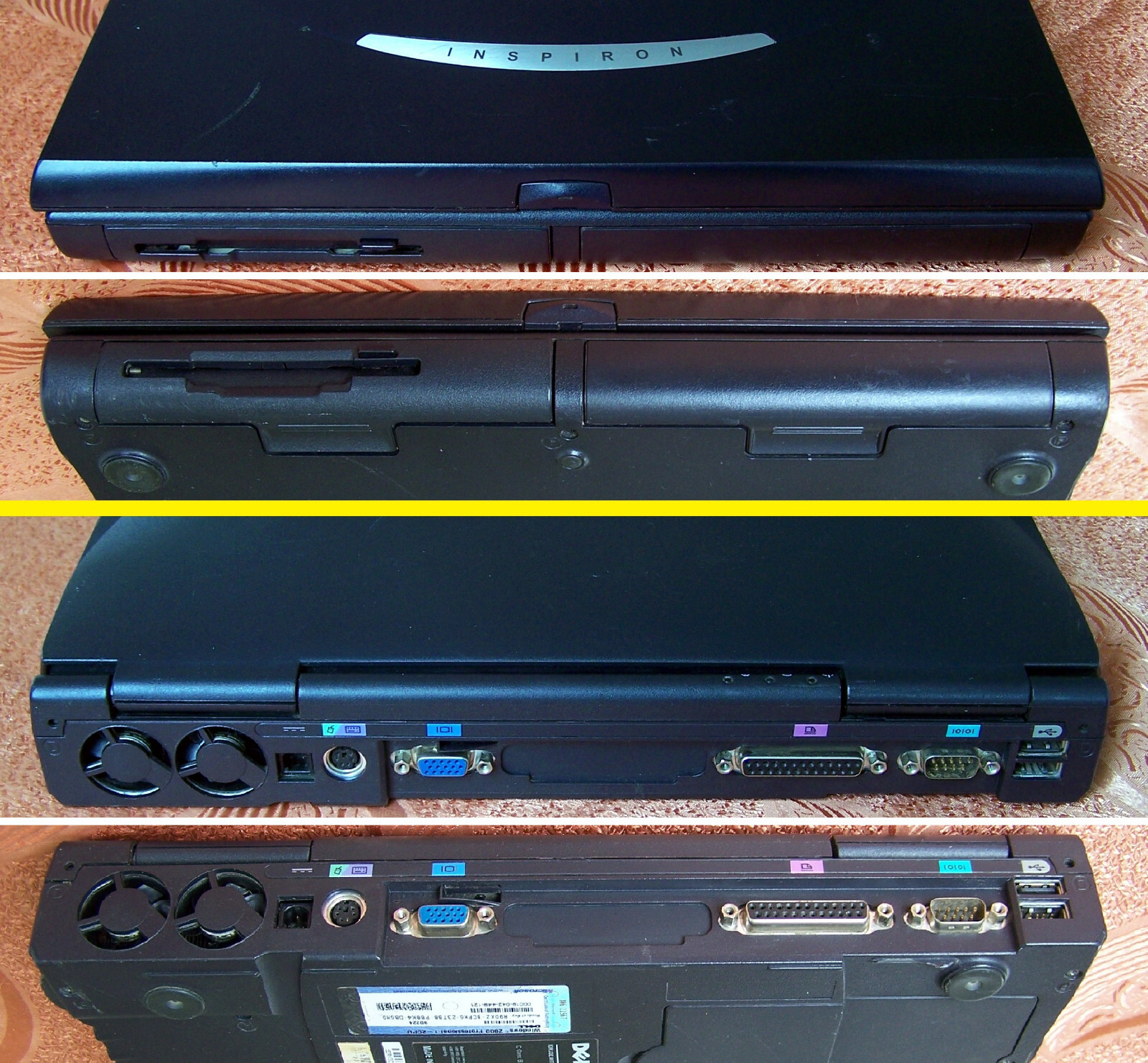 Dell Inspiron 2500 Pentium 3 1GHz 256MB 40GB Floppy Serial Parallel-dos imb cdt-